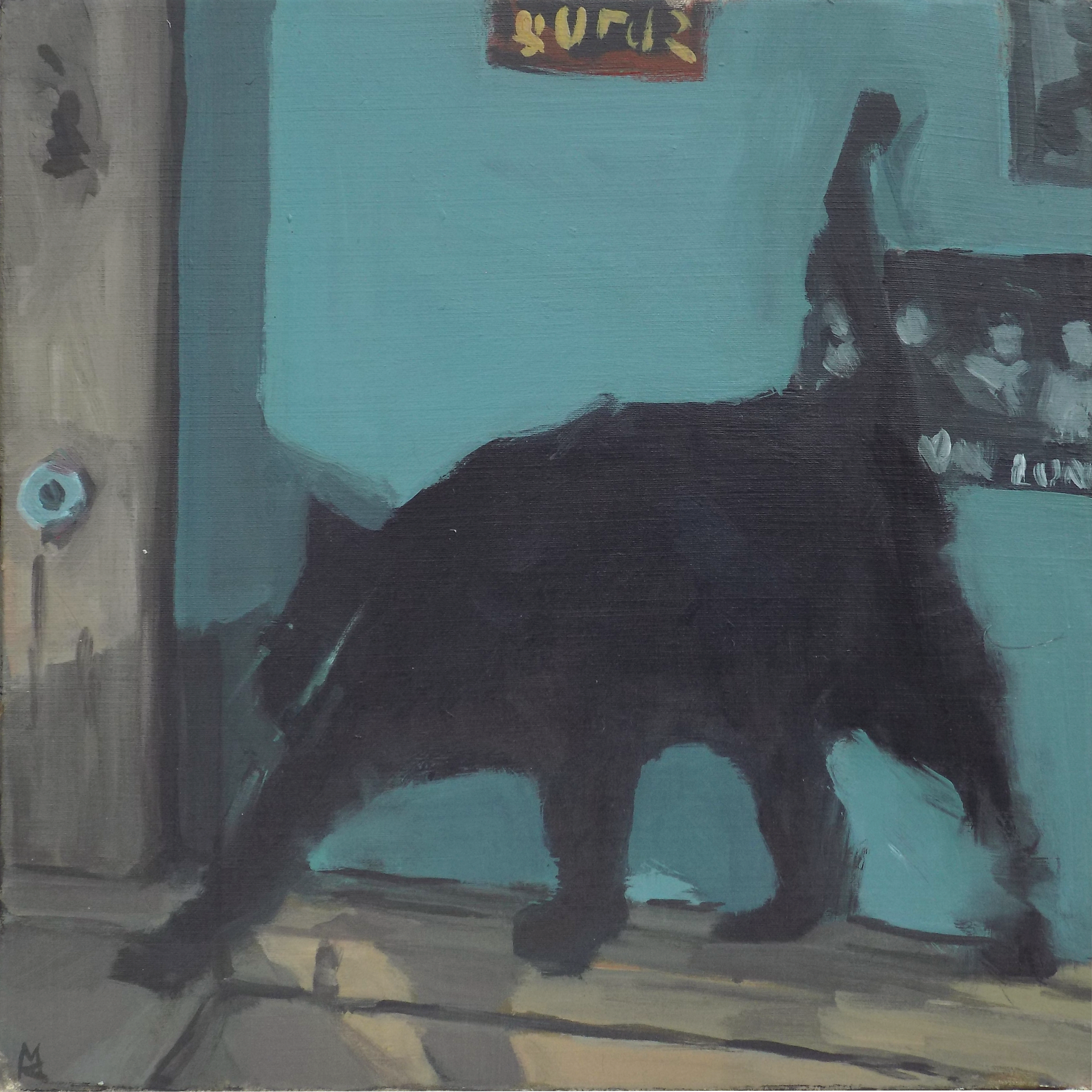 Tvor, akryl na plátně, 35 × 35 cm | Soukromá sbírka