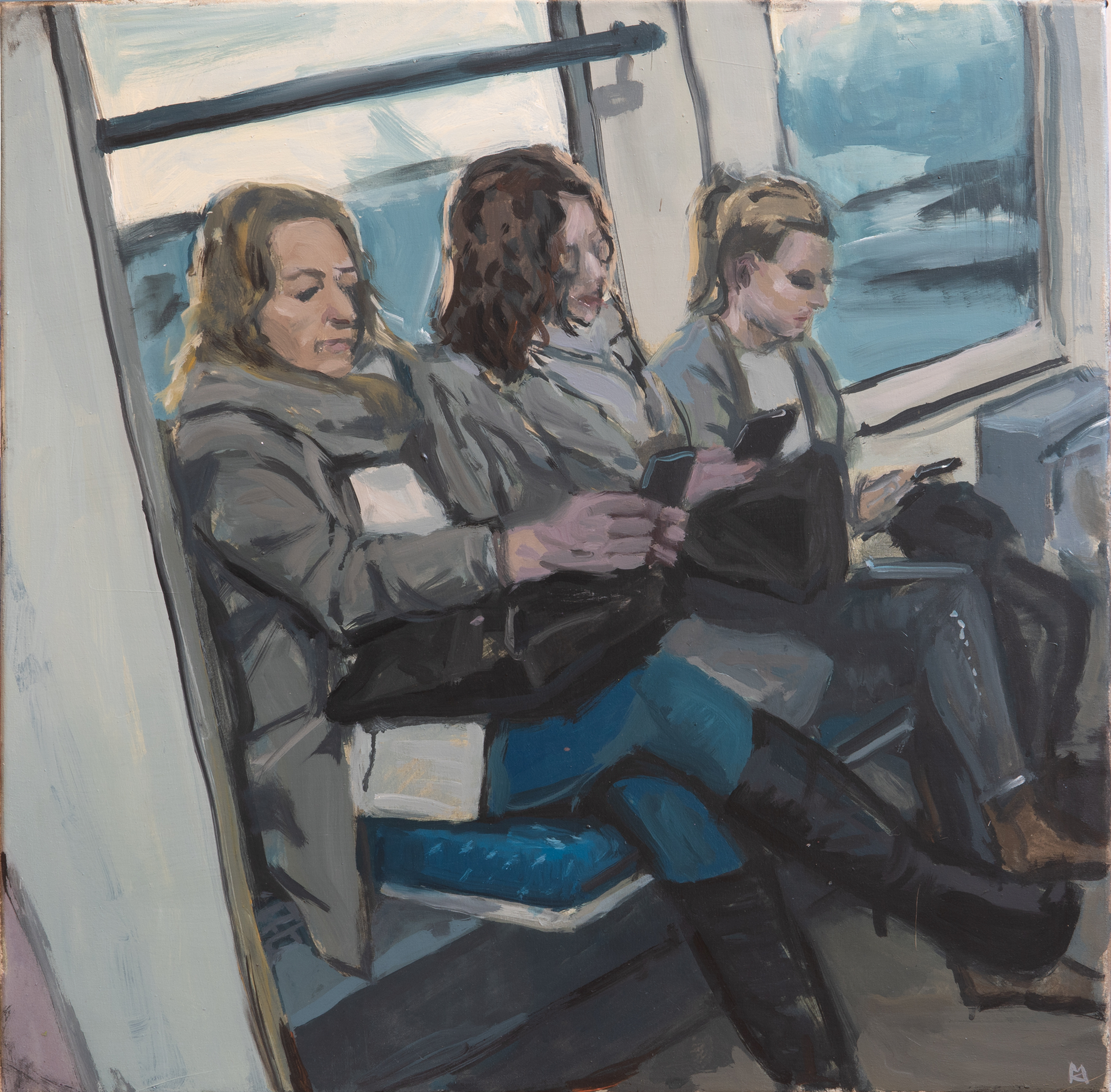 Tři Grácie, akryl na plátně, 60 × 60 cm | Soukromá sbírka