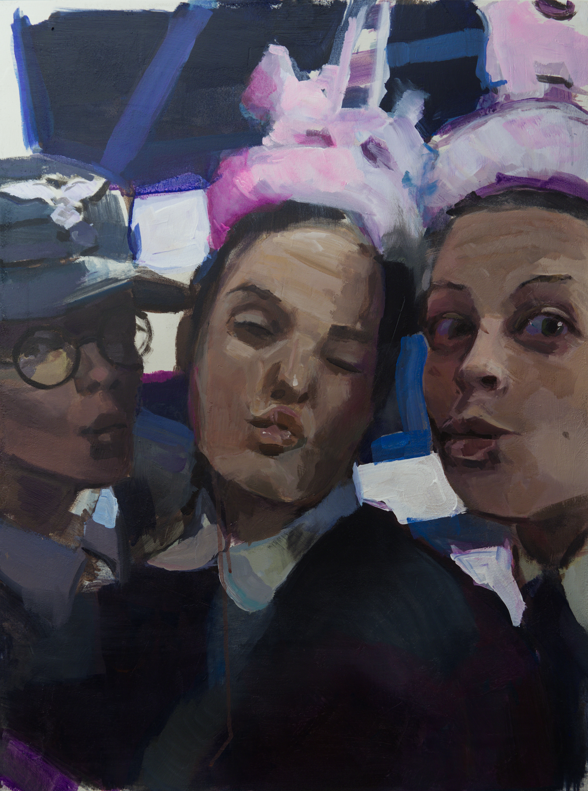 Kachny I, Akryl na plátně, 80 × 60 cm | Soukromá sbírka