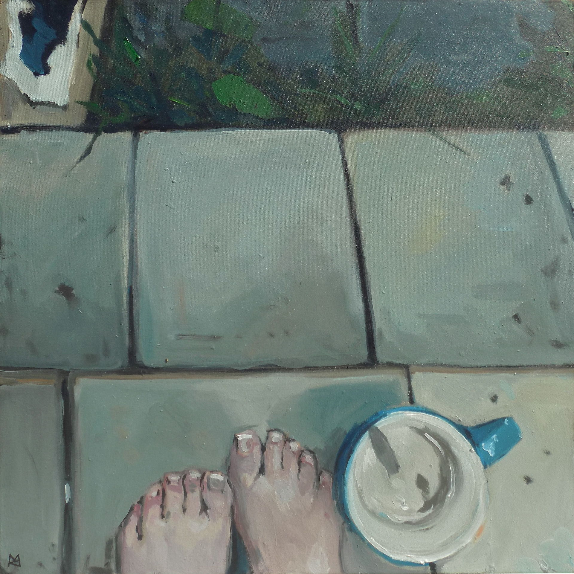 Ráno, akryl na plátně, 60 × 60 cm | Soukromá sbírka