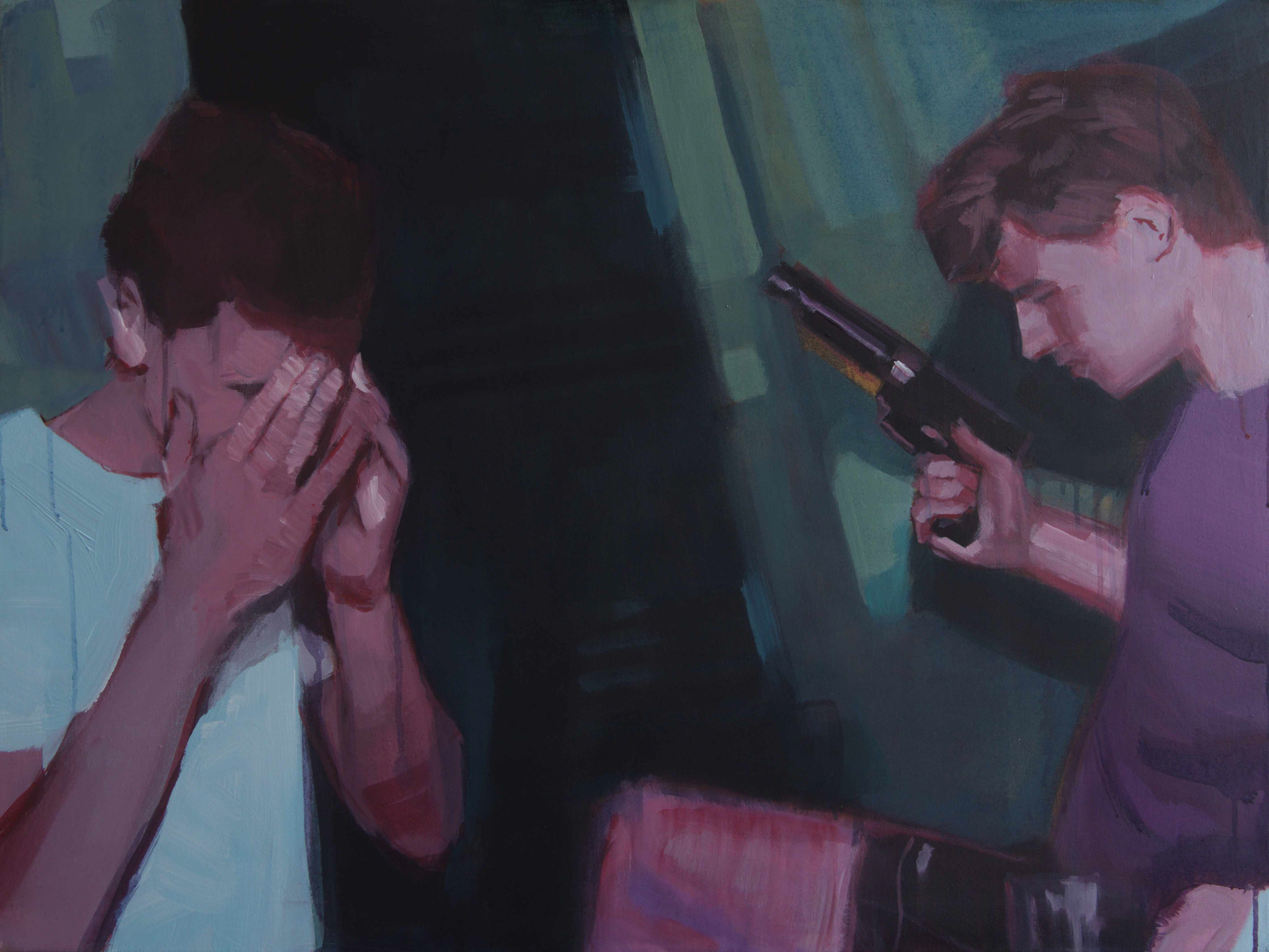 The Future So Bright, You Gotta Wear Shades II, akryl na plátně, 75 × 100 cm, 2024