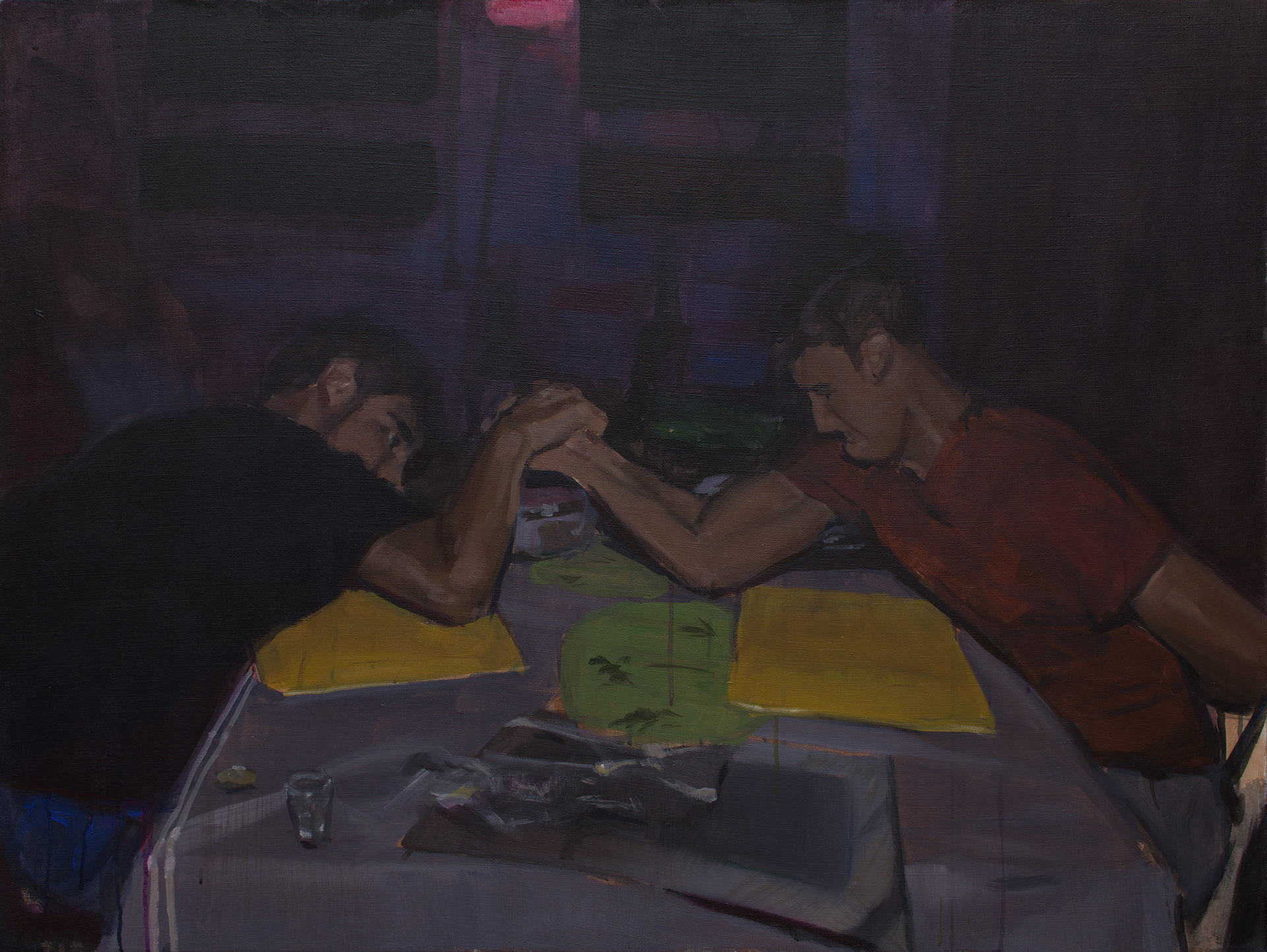 Party X, akryl na plátně, 90 × 120 cm