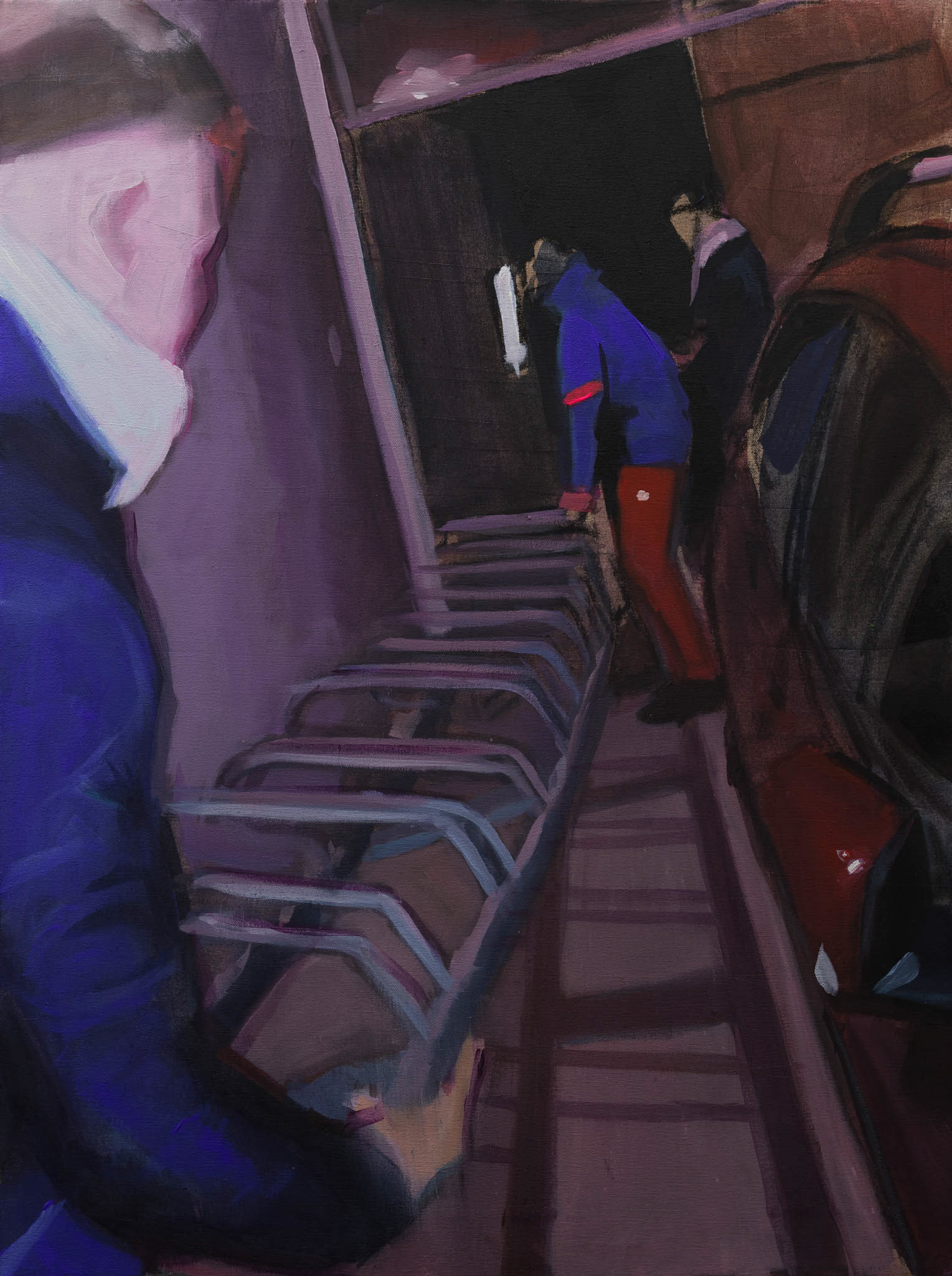 Party XVII, acrylics on canvas, 80 × 60 cm, 2026