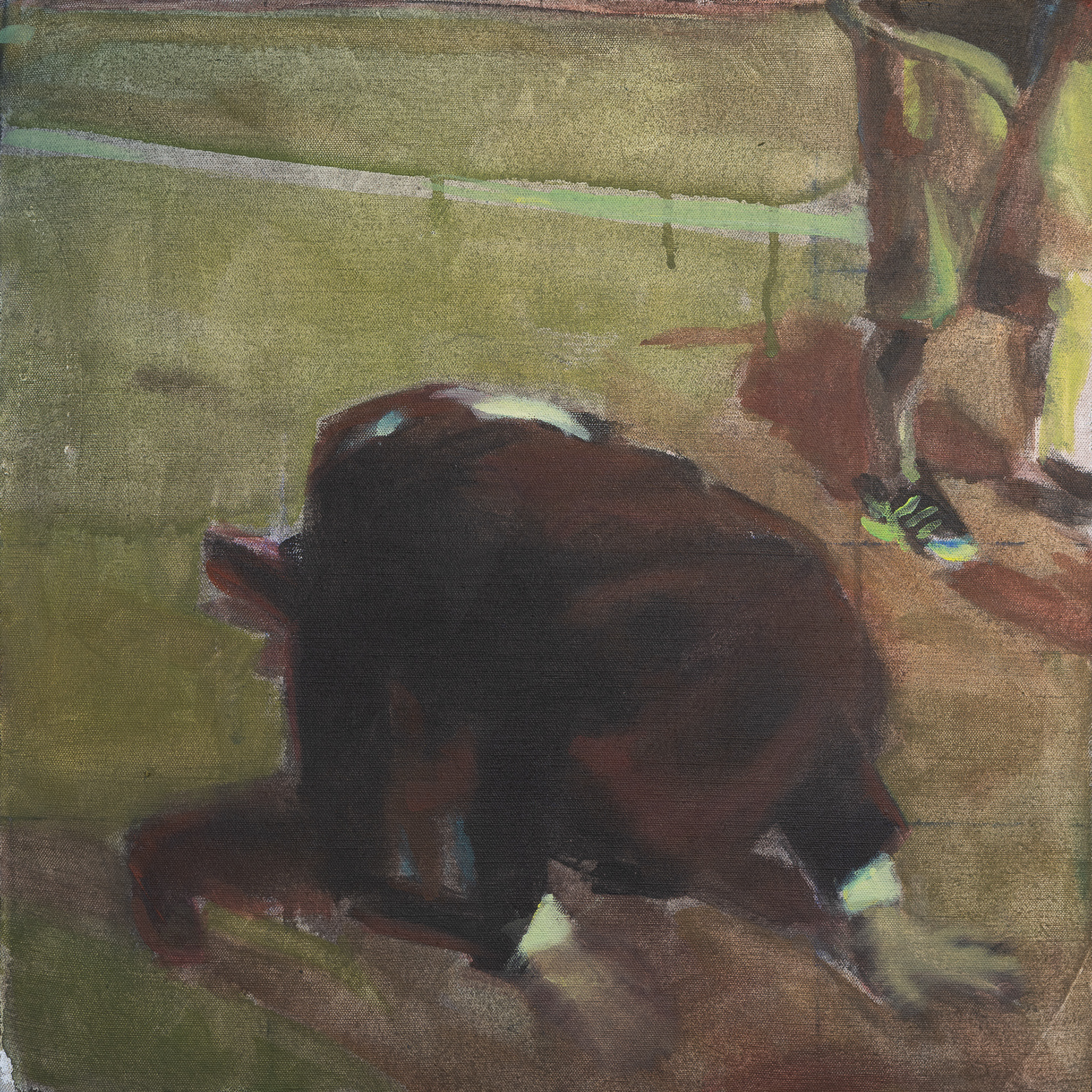 Party XV, akryl na plátně, 50 × 50 cm, 2025