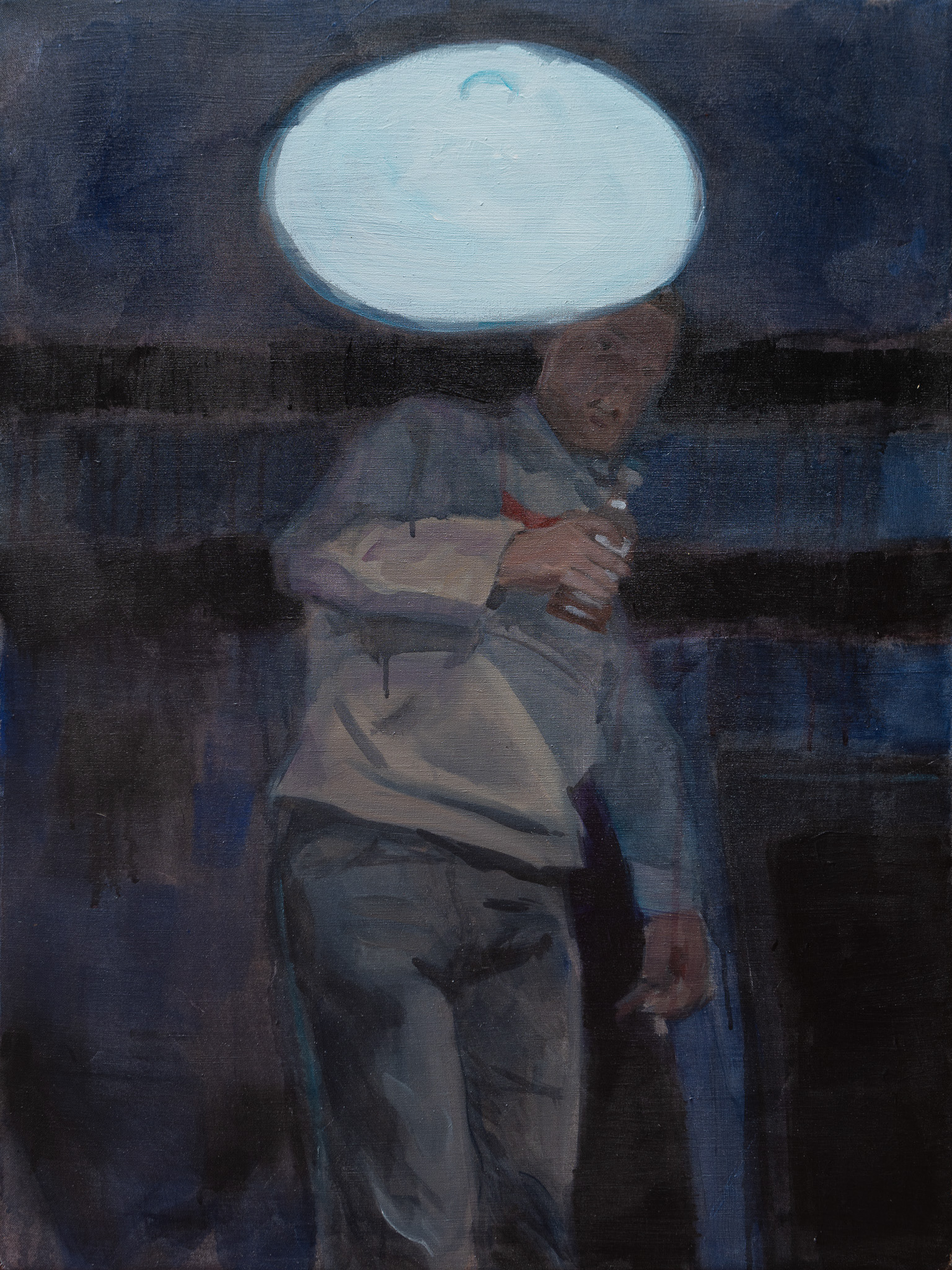 Party XII, akryl na plátně, 120 × 90 cm, 2024