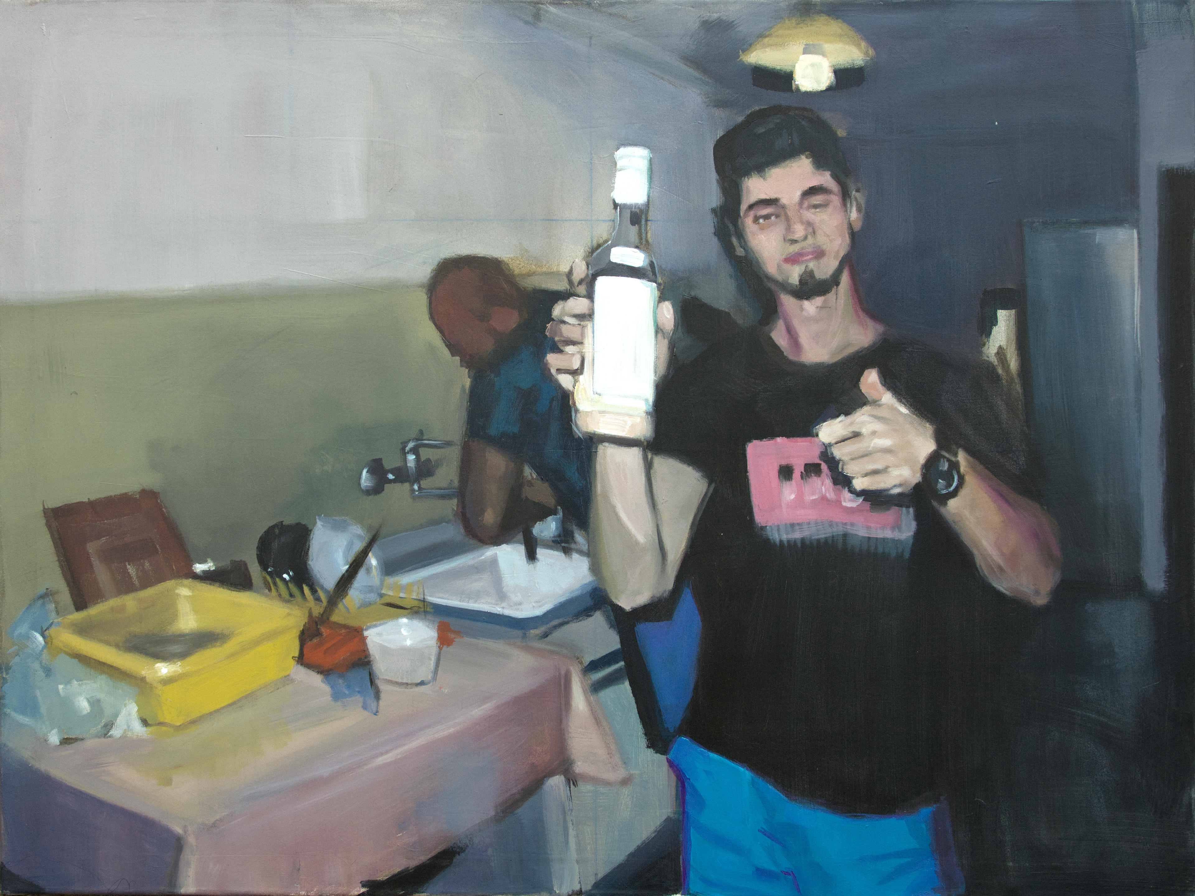 Párty III, akryl na plátně, 90 × 120 cm | Soukromá sbírka