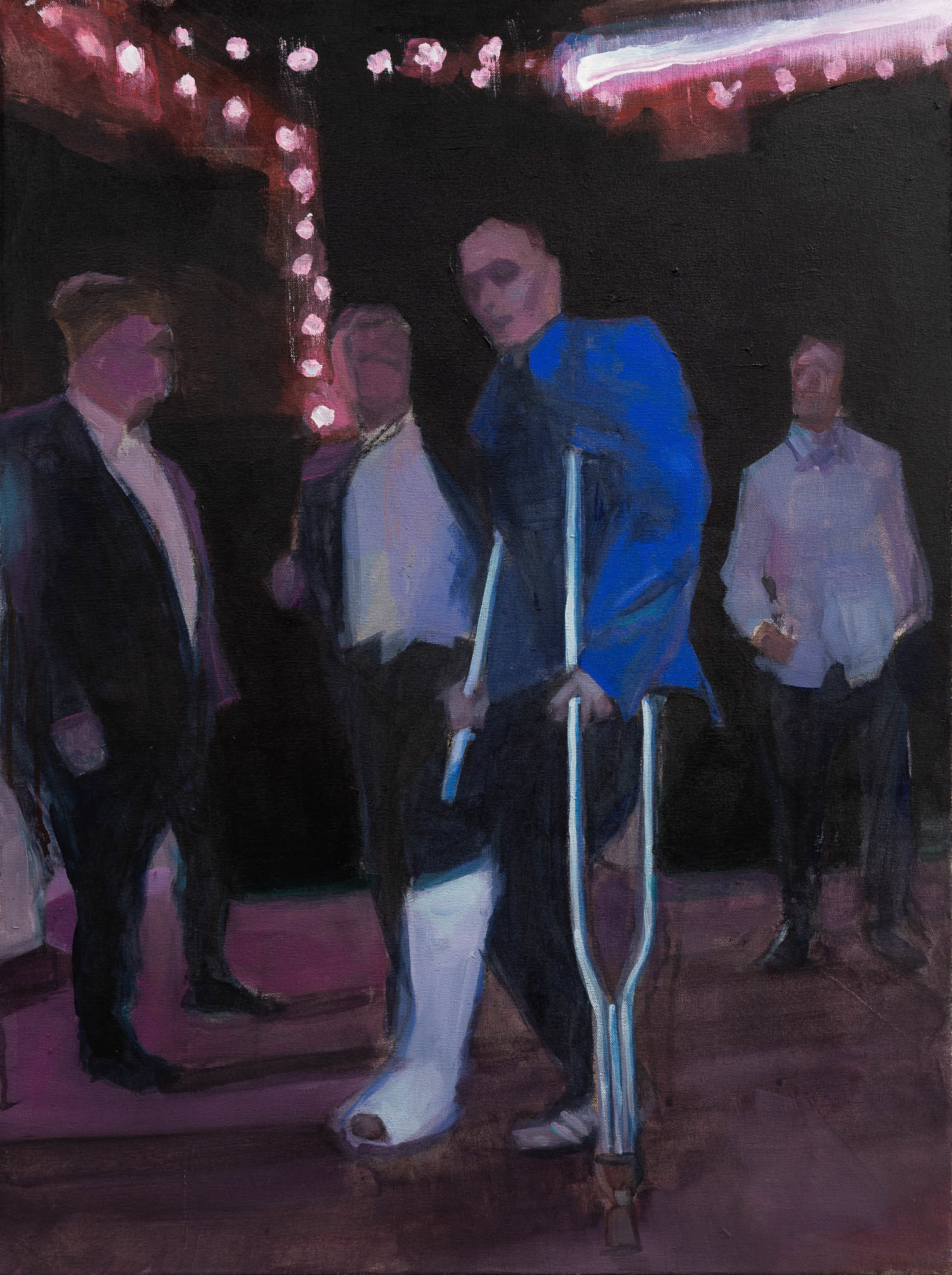 Disco Inferno, acrylics on canvas, 80 × 60 cm, 2026