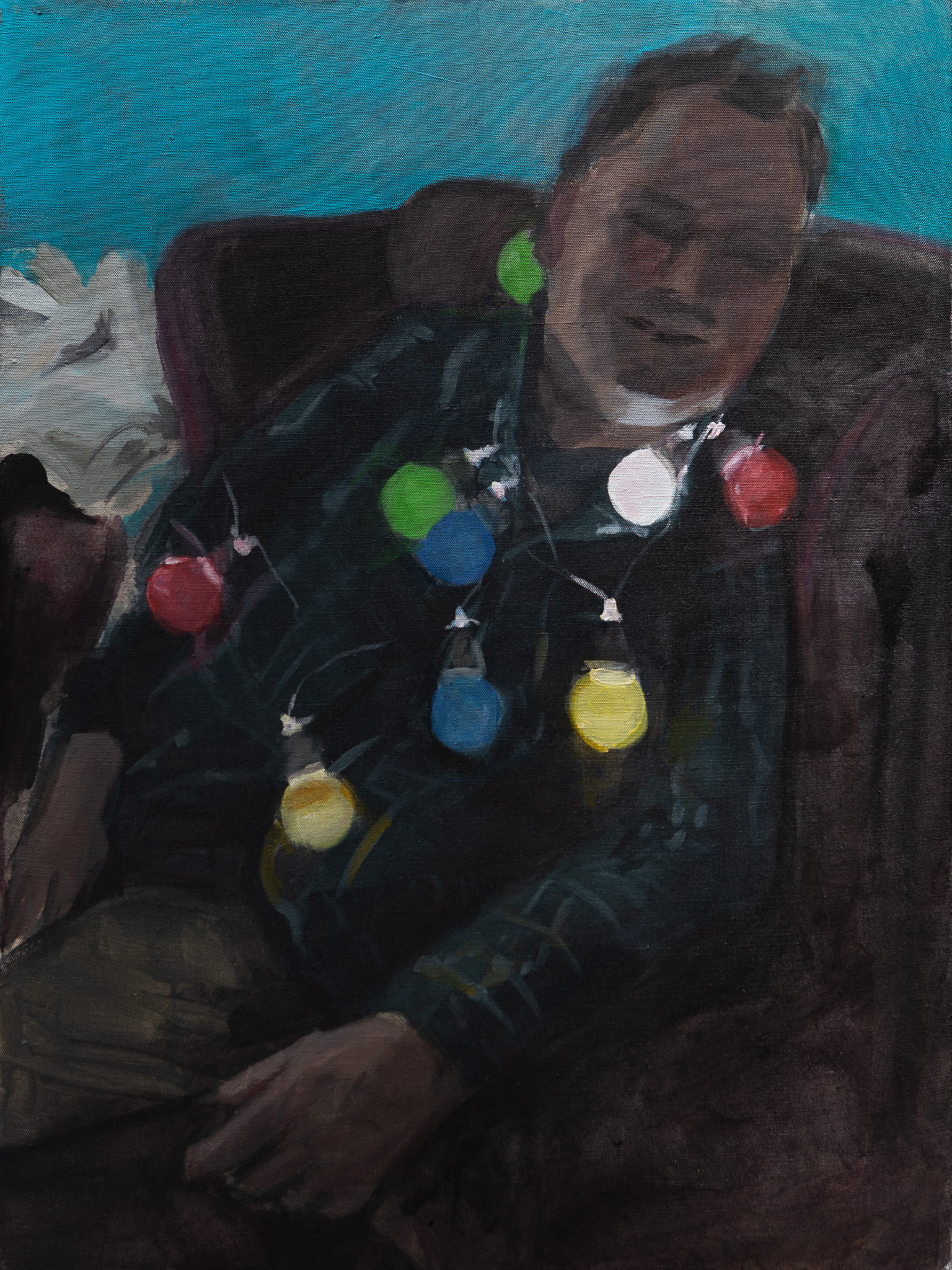 Party XIII, 80 × 60 cm, akryl na plátně, 2024