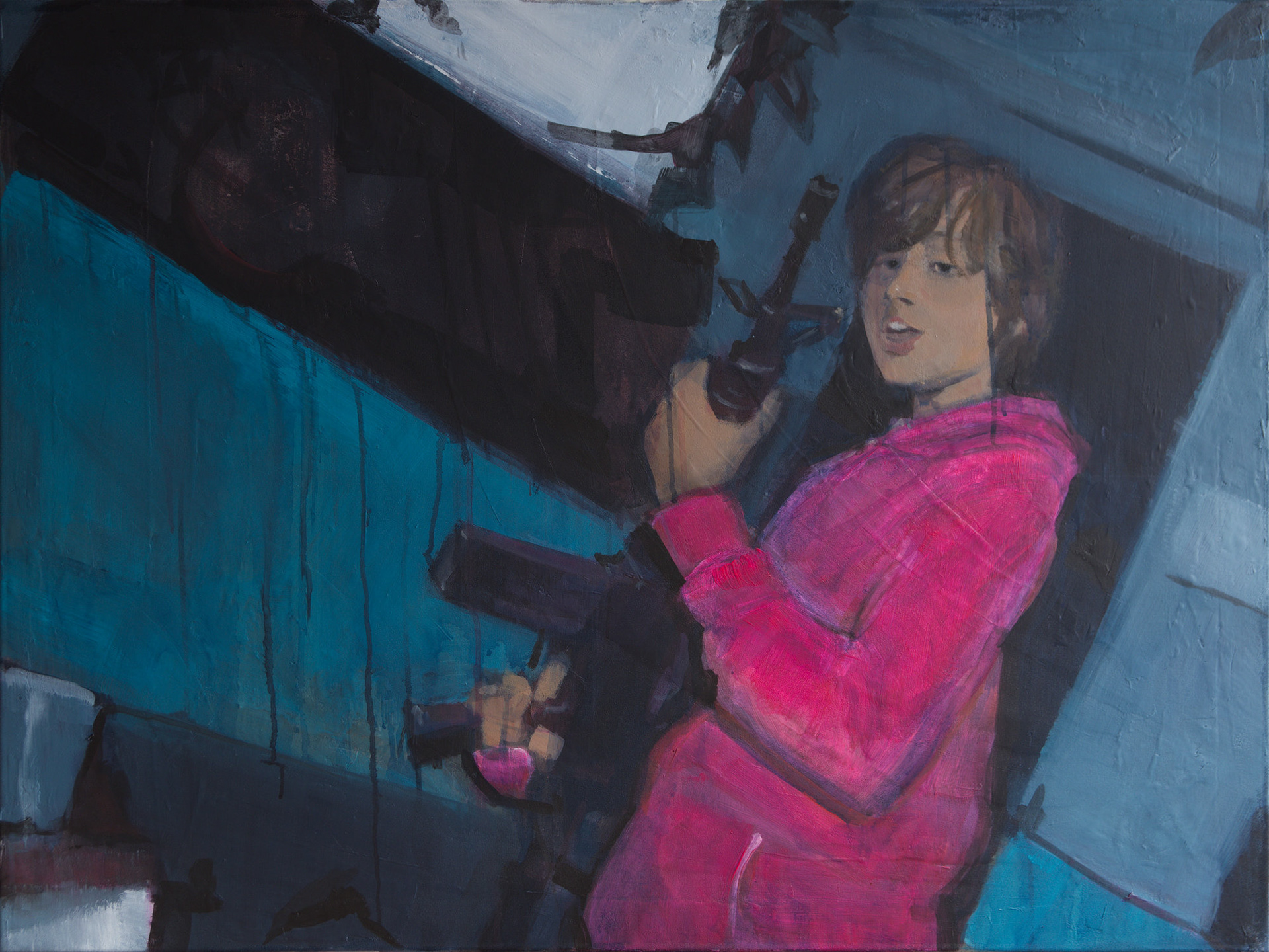 The Future So Bright, You Gotta Wear Shades III, akryl na plátně, 75 × 100 cm, 2024