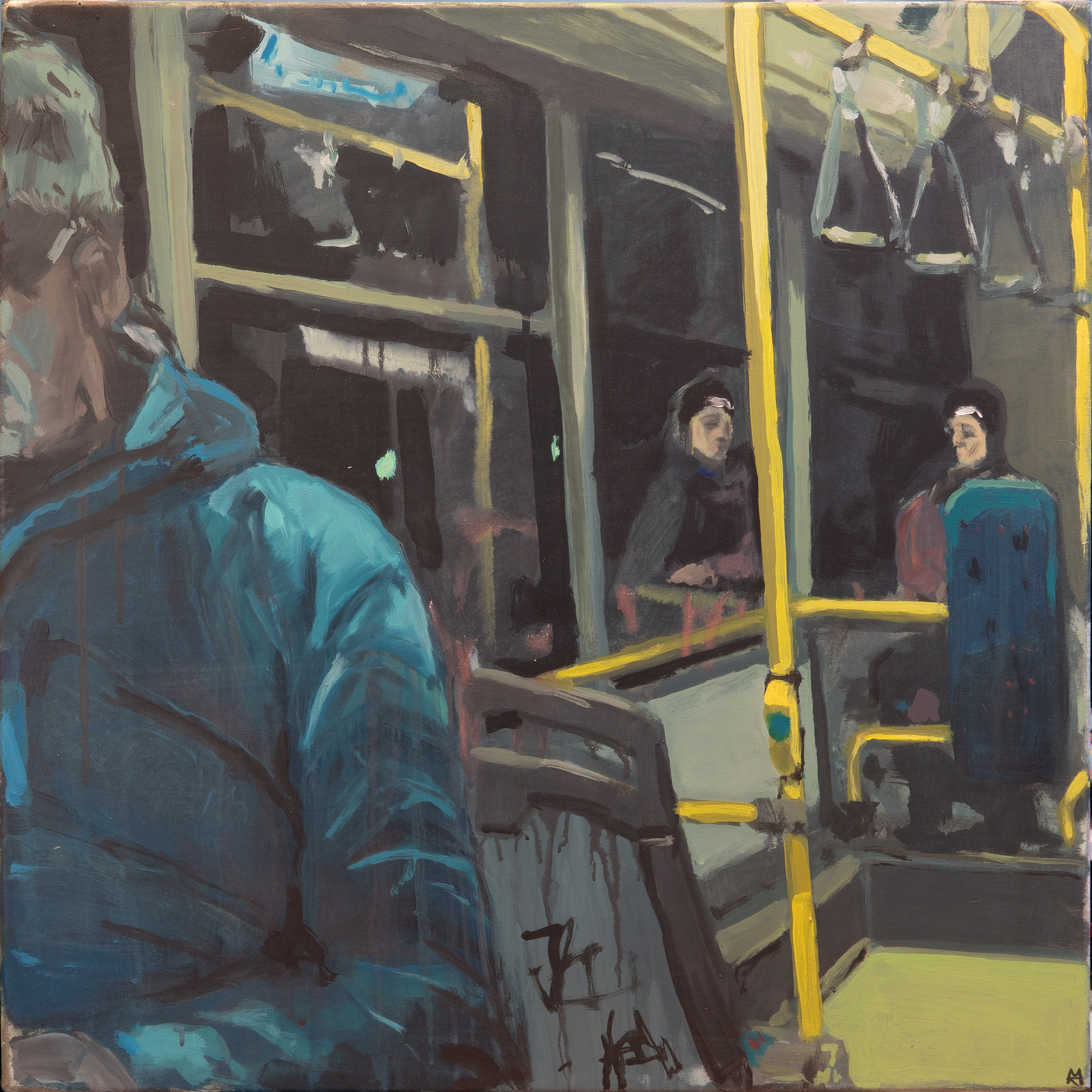 Spoj, akryl na plátně 60 × 60 cm | Soukromá sbírka