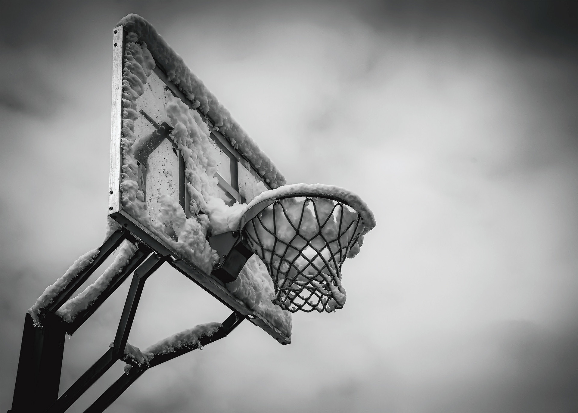 Nothing But Net - a snow day in Louisville, KY