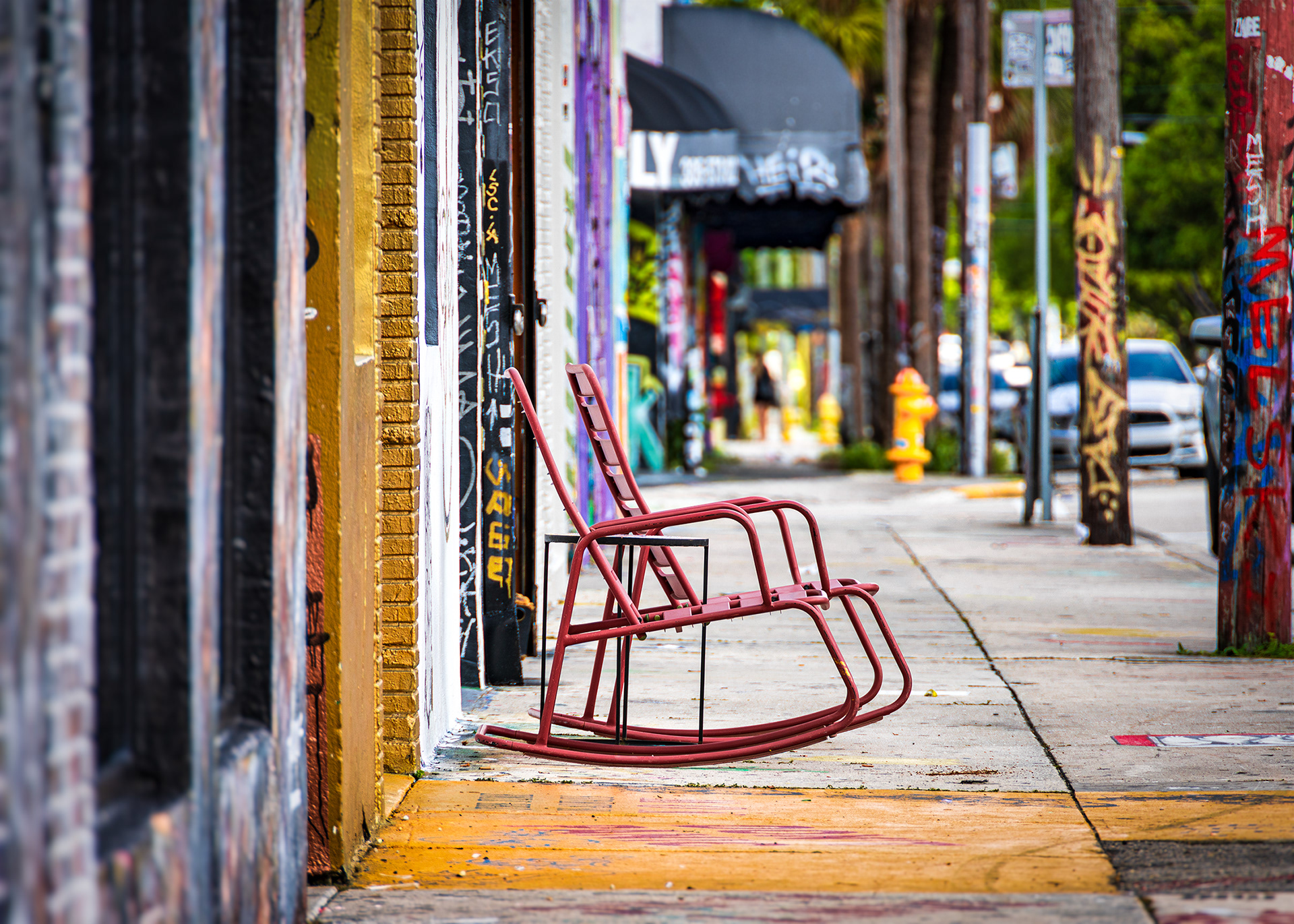 Lonely chairs - Wynwood Wall Art District, Miami