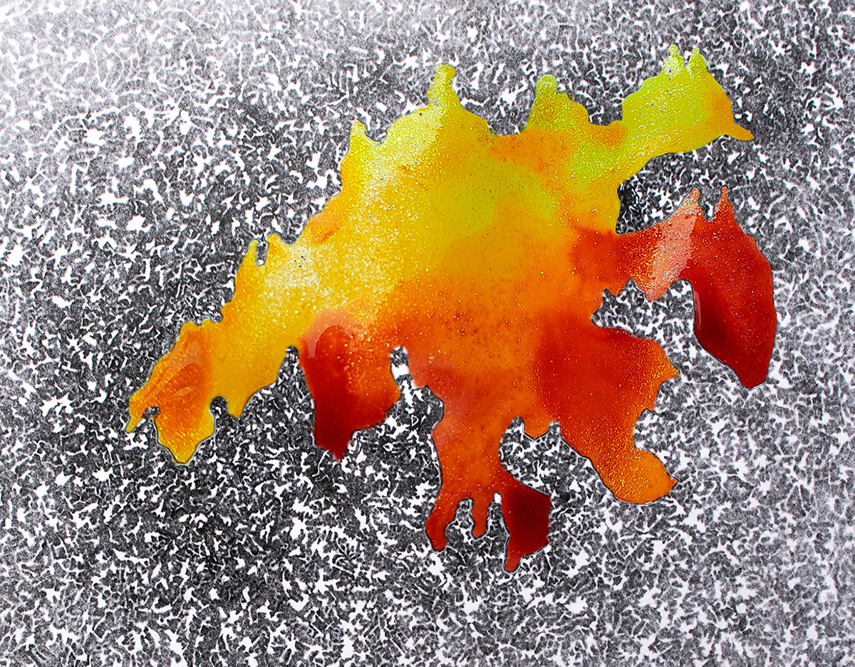 "Swarming Birds", photo sur dibond alu brossé, 60 x 45 cm, 2021