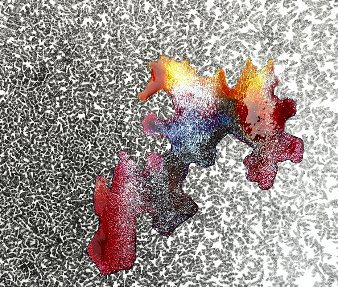"Swarming Birds", photo sur dibond alu brossé, 55 x 45 cm, 2021