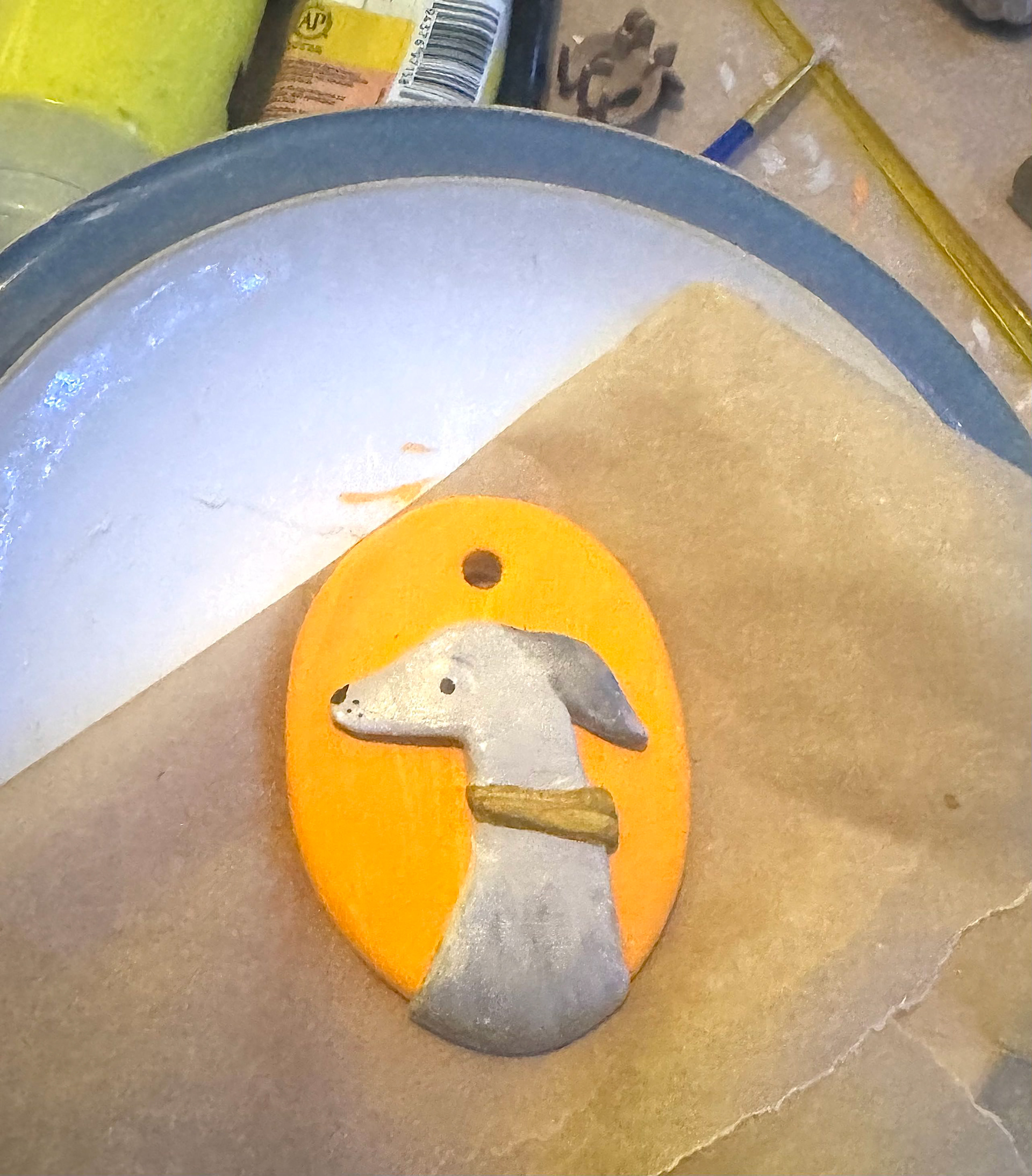 clay dog