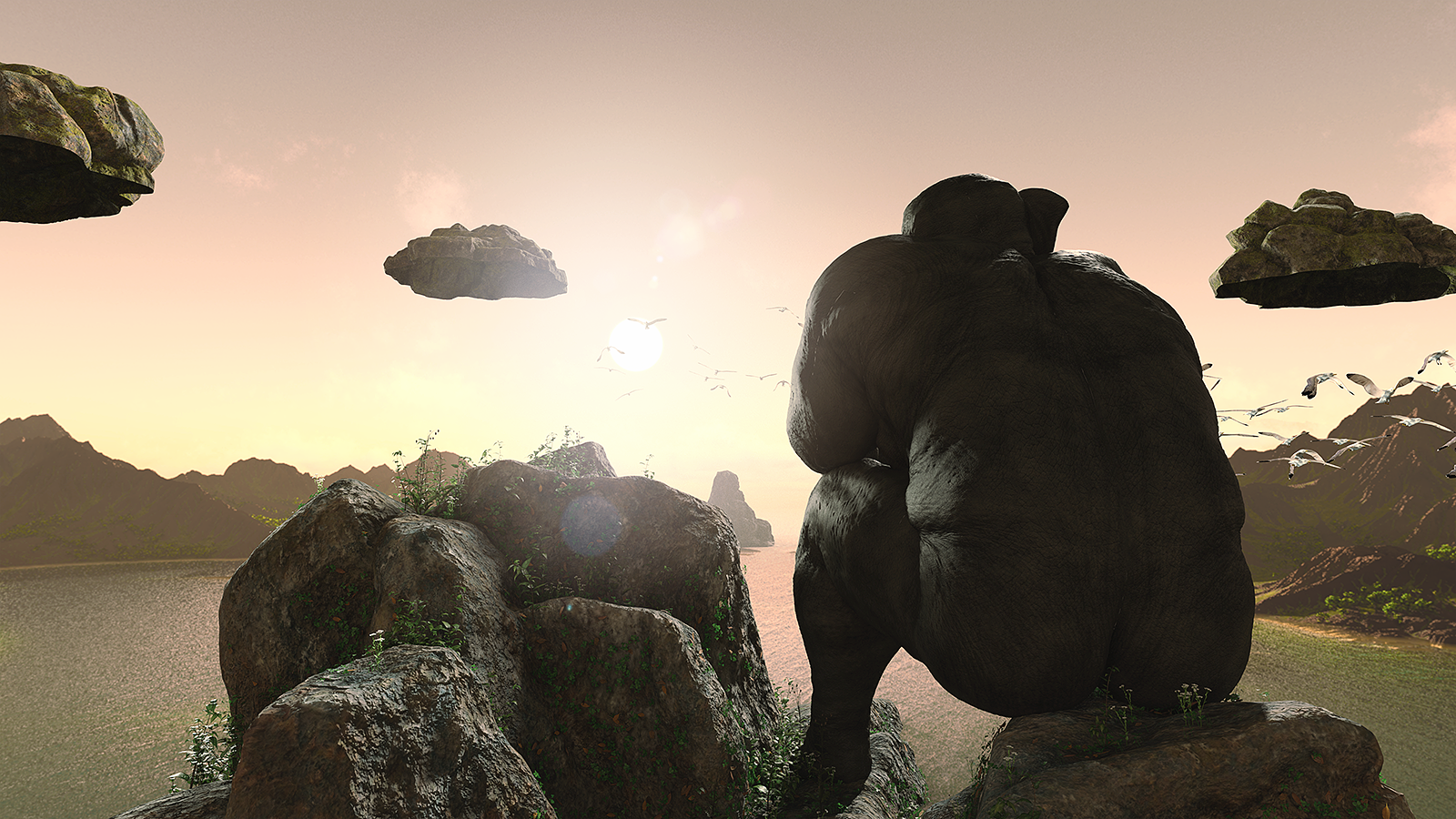 Elephant Man Back view