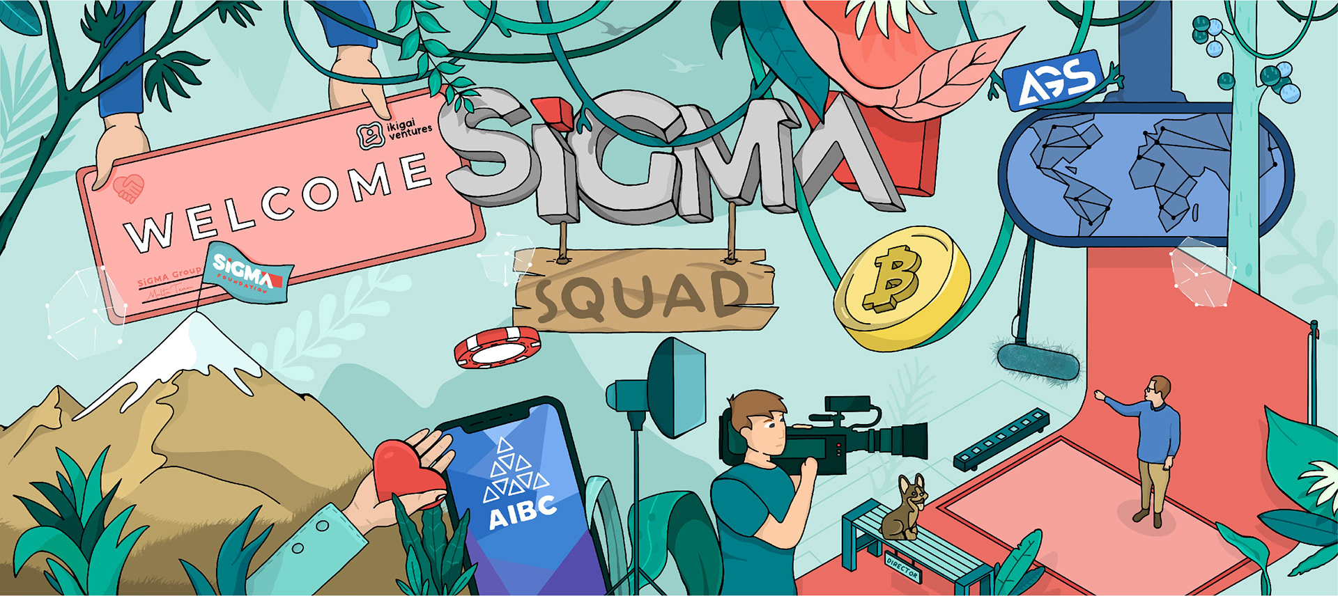 SiGMA Squad Office Mural Digital Artwork