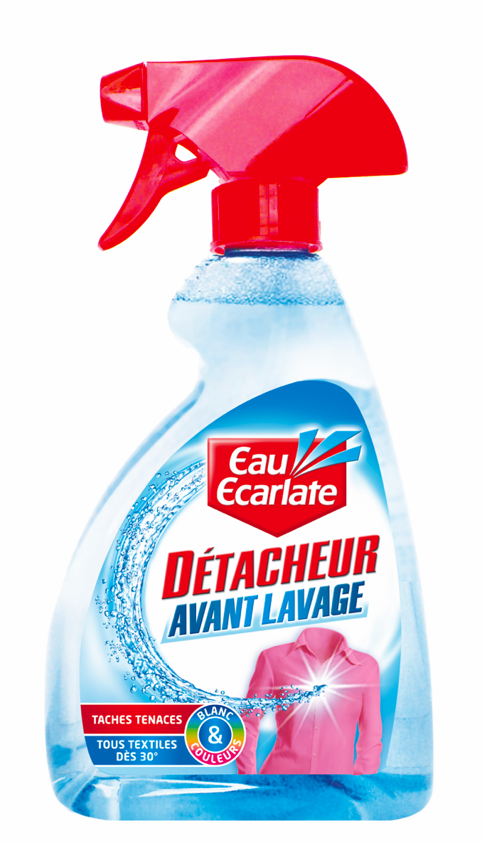 EAU ECARLATE Le détacheur avant lavage tâches tenaces 500ml pas cher 