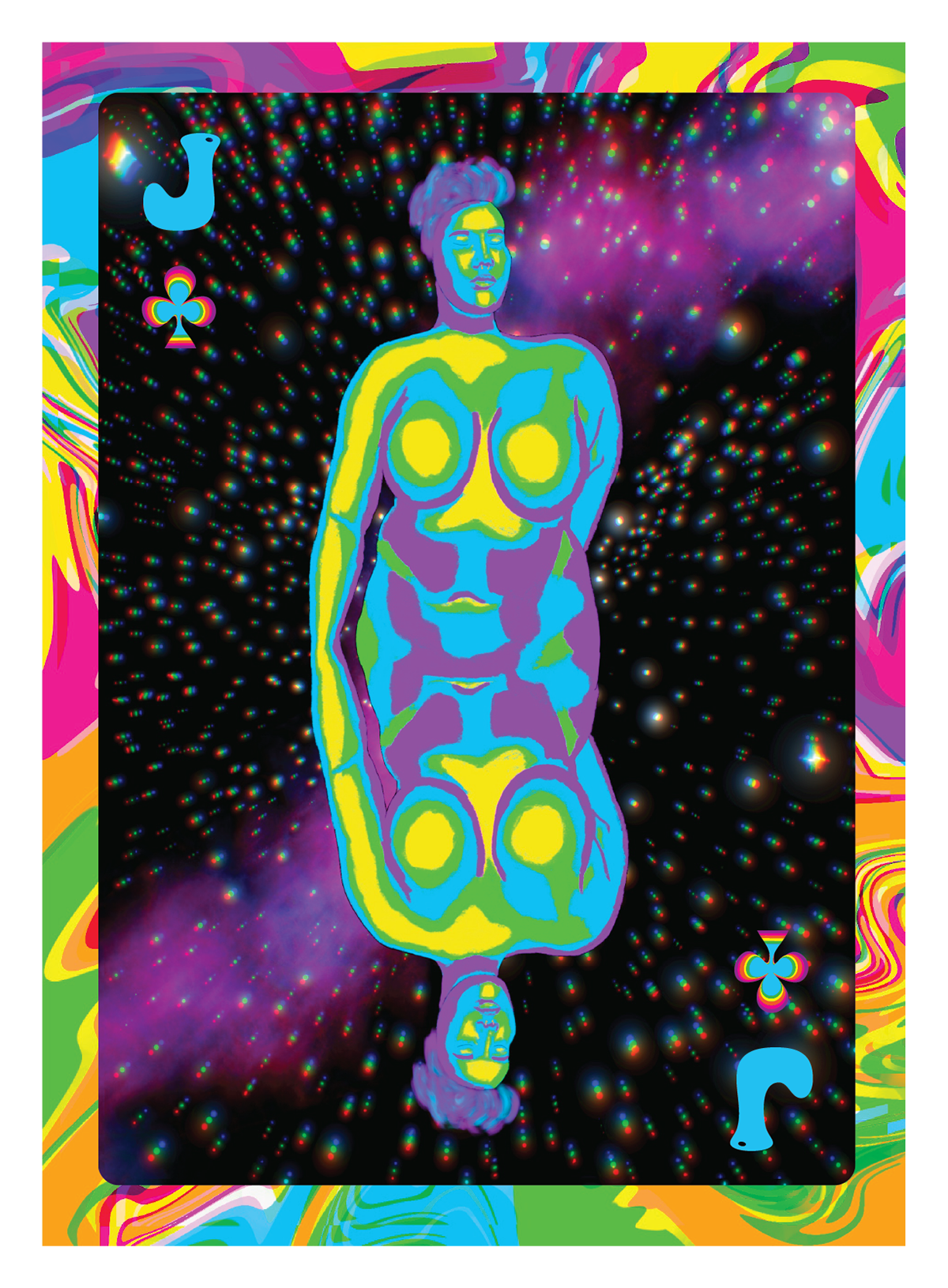 Jack of clubs card.