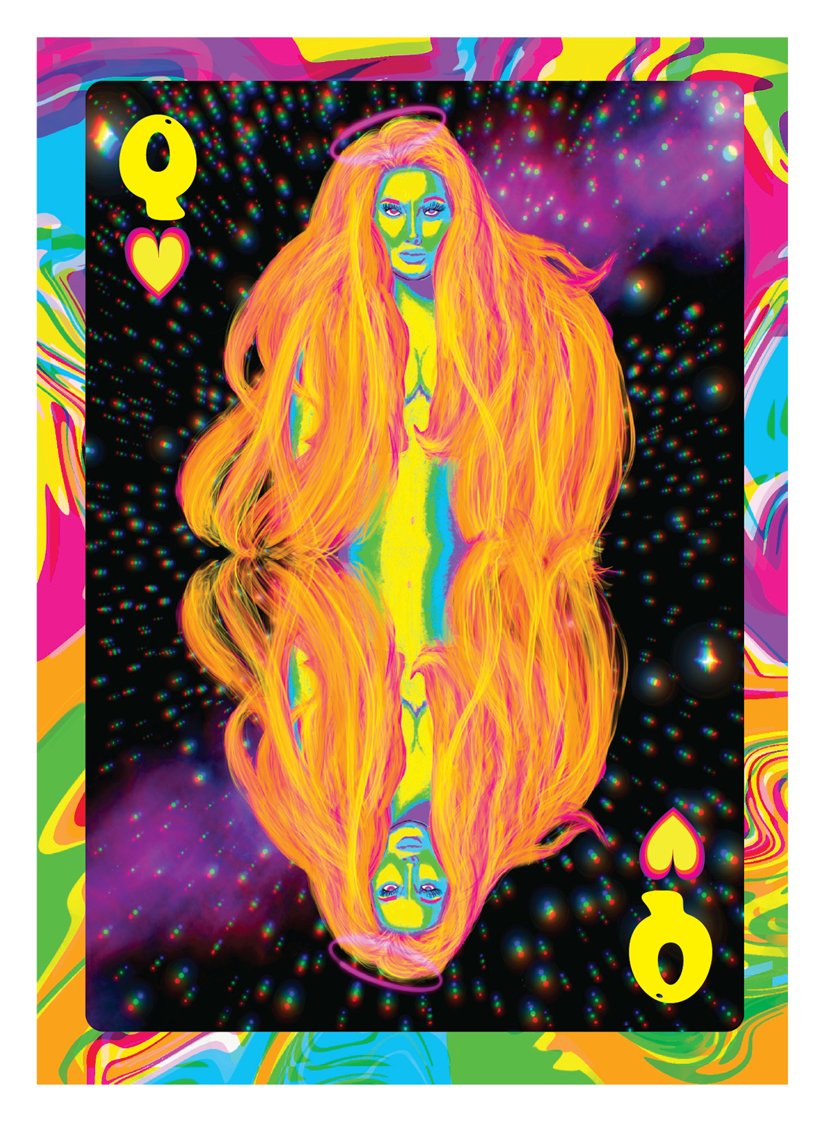 Queen of hearts card.