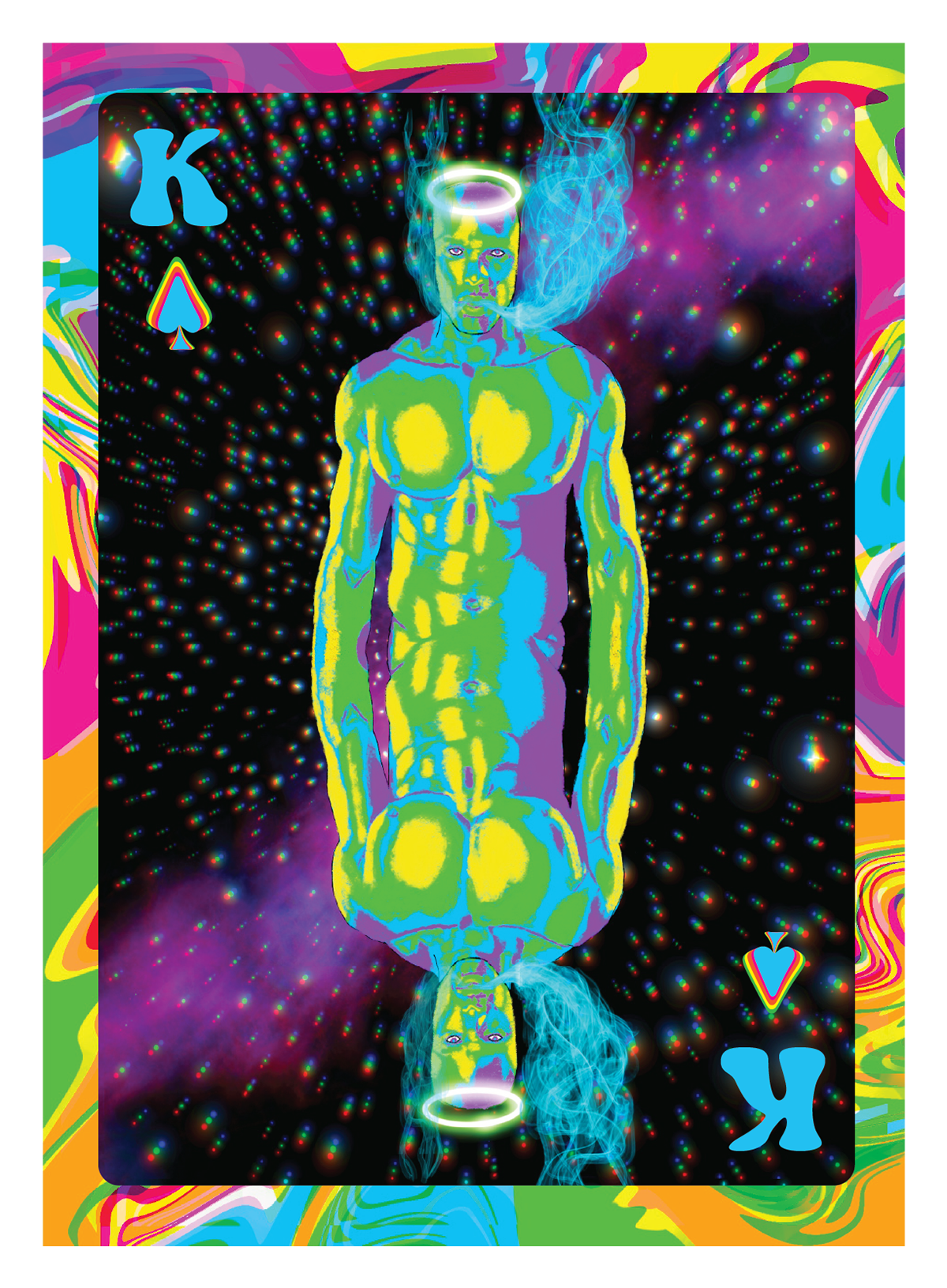 King of spades card.