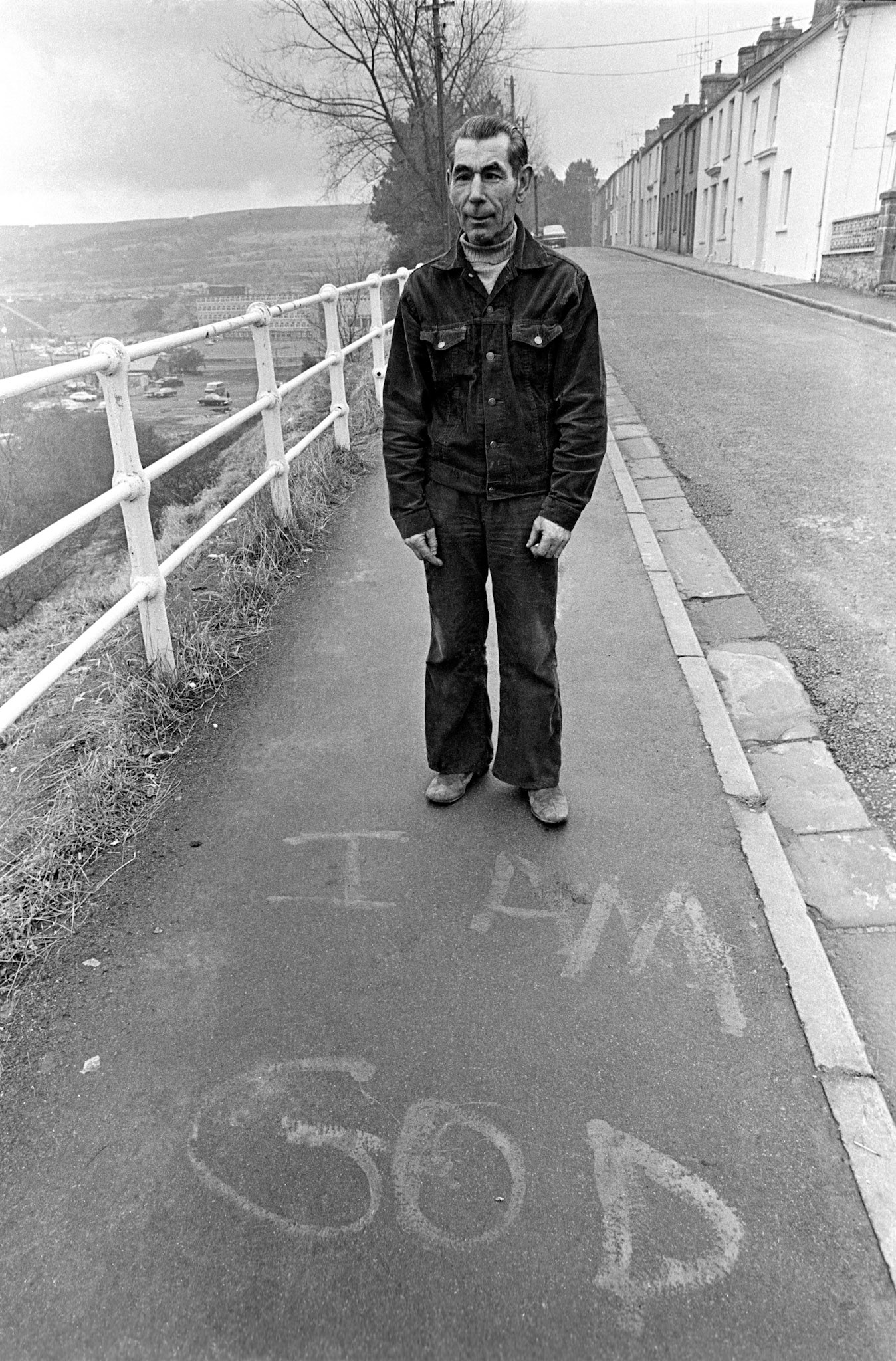 God in denim on the British Tip in Merthyr. “I’m God,” he shouted at me as I was passing. Sheppy, he was called. Was tied to a chair and set alight following a drunked argument.