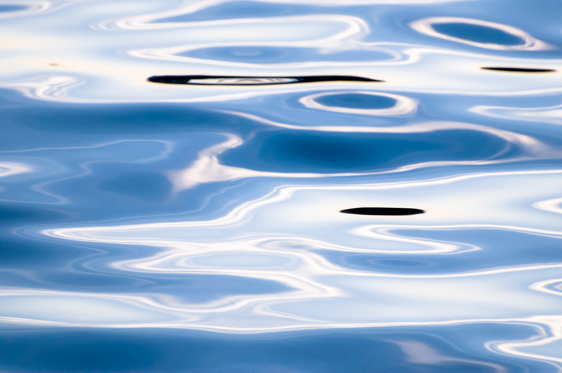 Blue sea surface