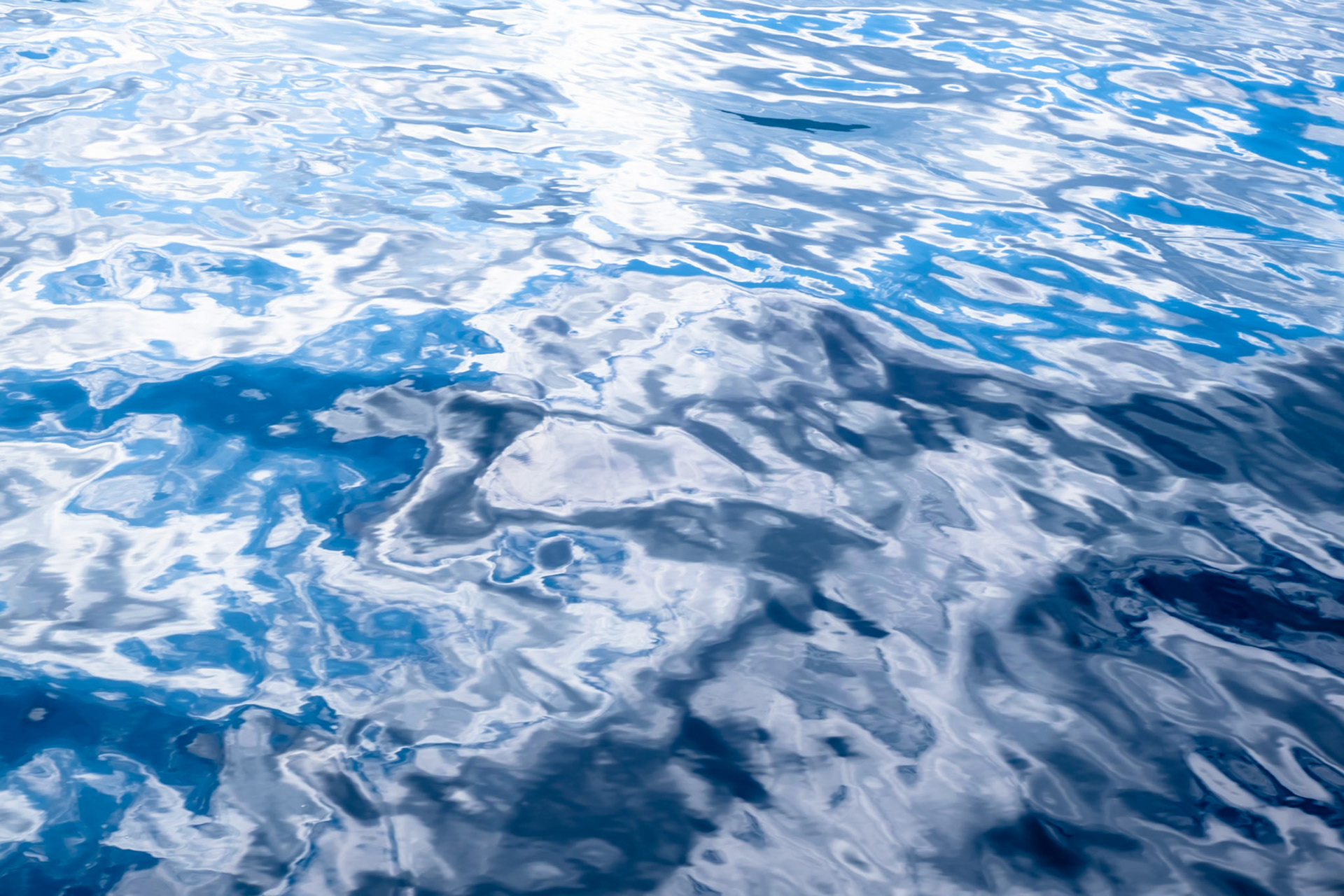 Blue sea surface