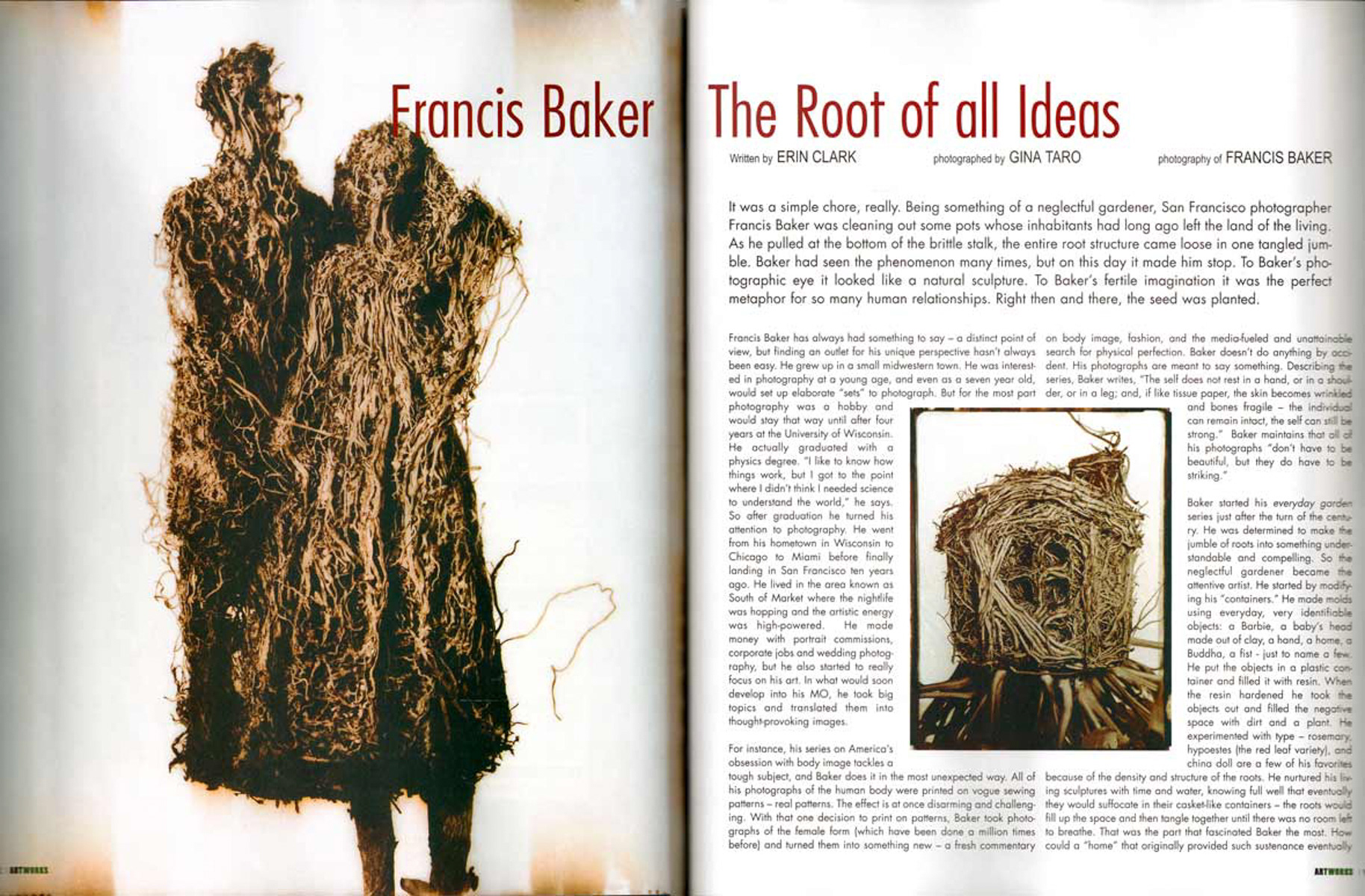 Artworks magazine article on Francis Baker