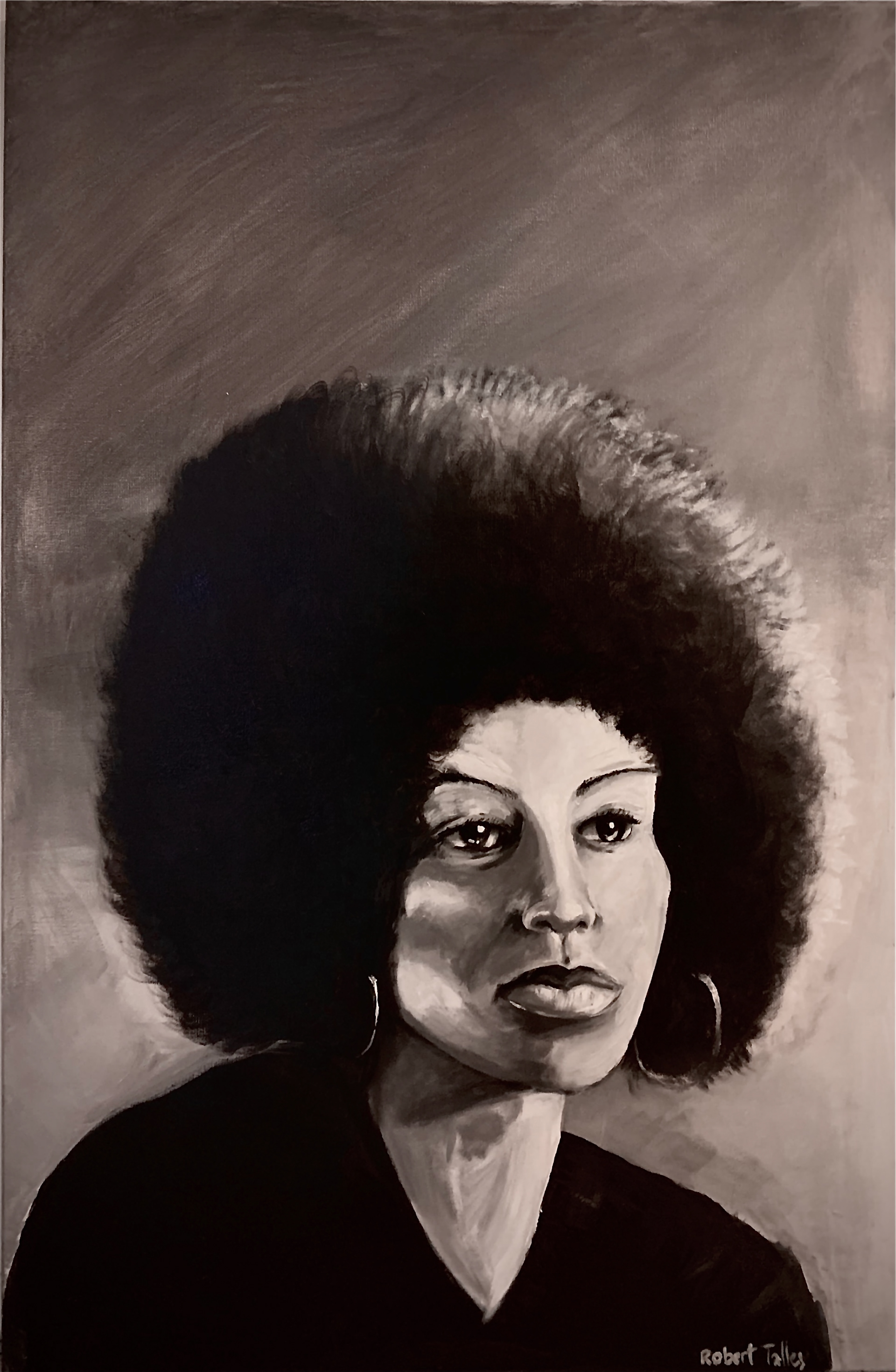 "Angela Davis" Acrylic on Canvas 2020