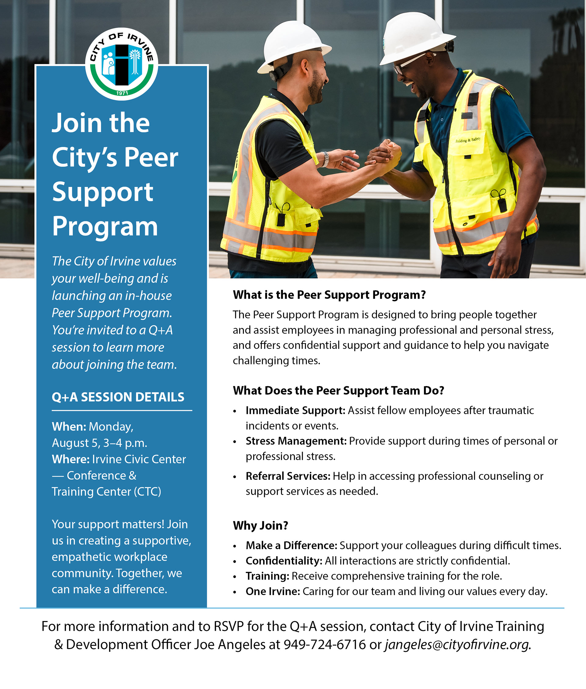 Irvine Peer Support Program