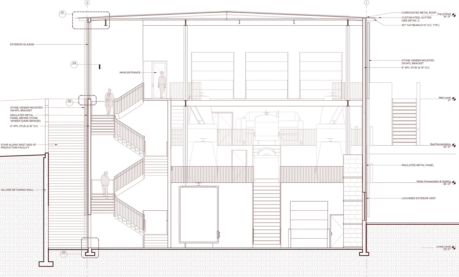 Enlarged Section E/W