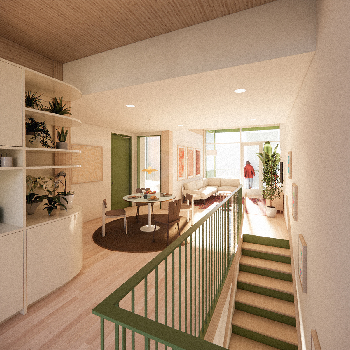 Typical housing unit interior