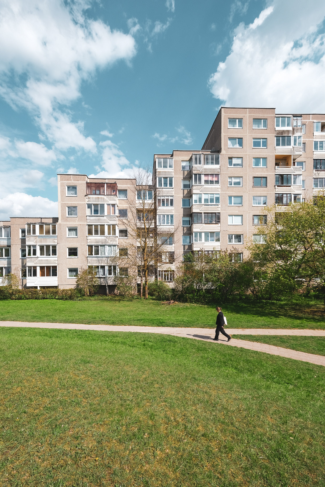 Soviet Micro-District, Fabijoniškės. Vilnius, Lithuania - 2024