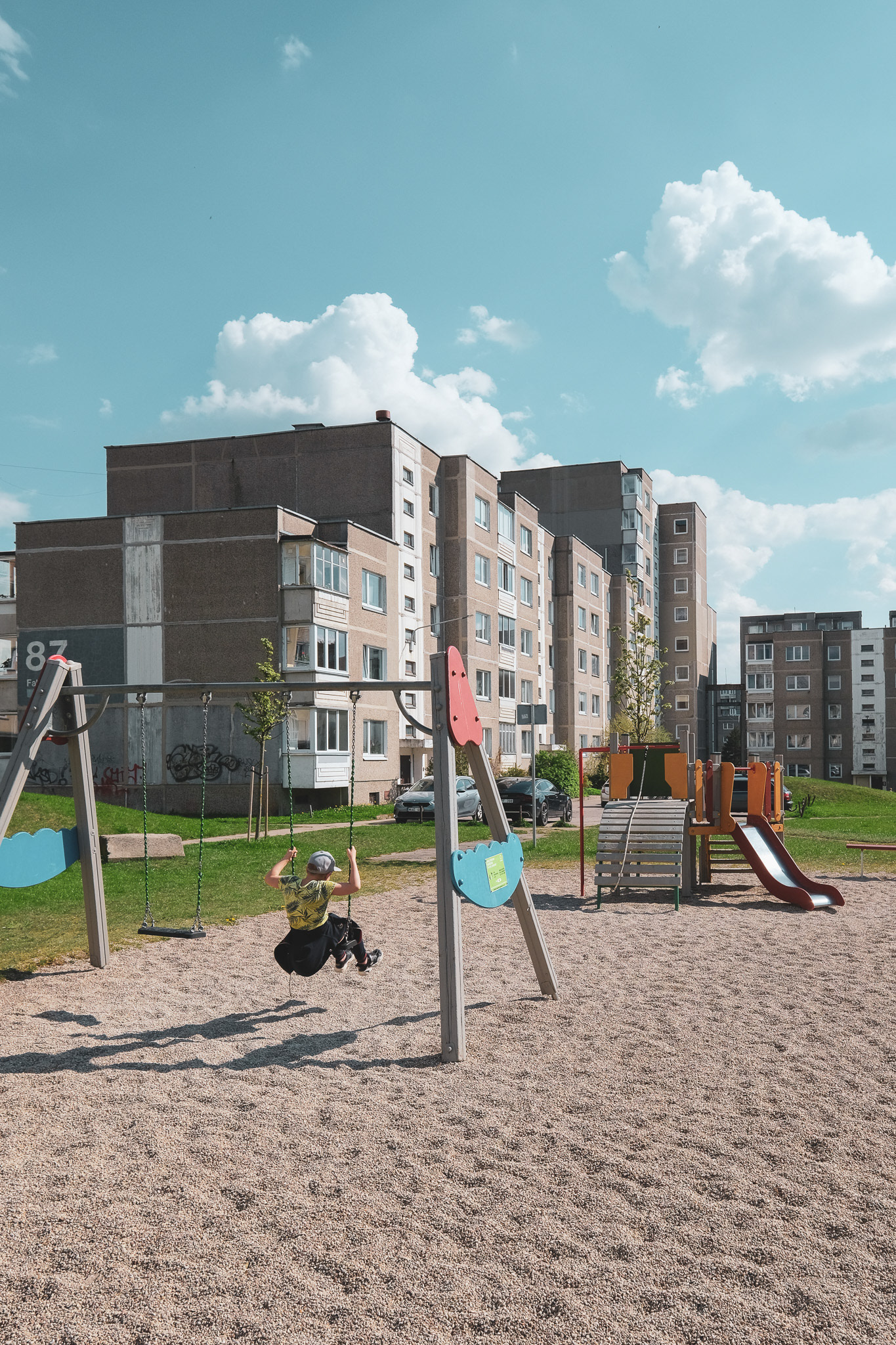 Soviet Micro-District, Fabijoniškės. Vilnius, Lithuania - 2024