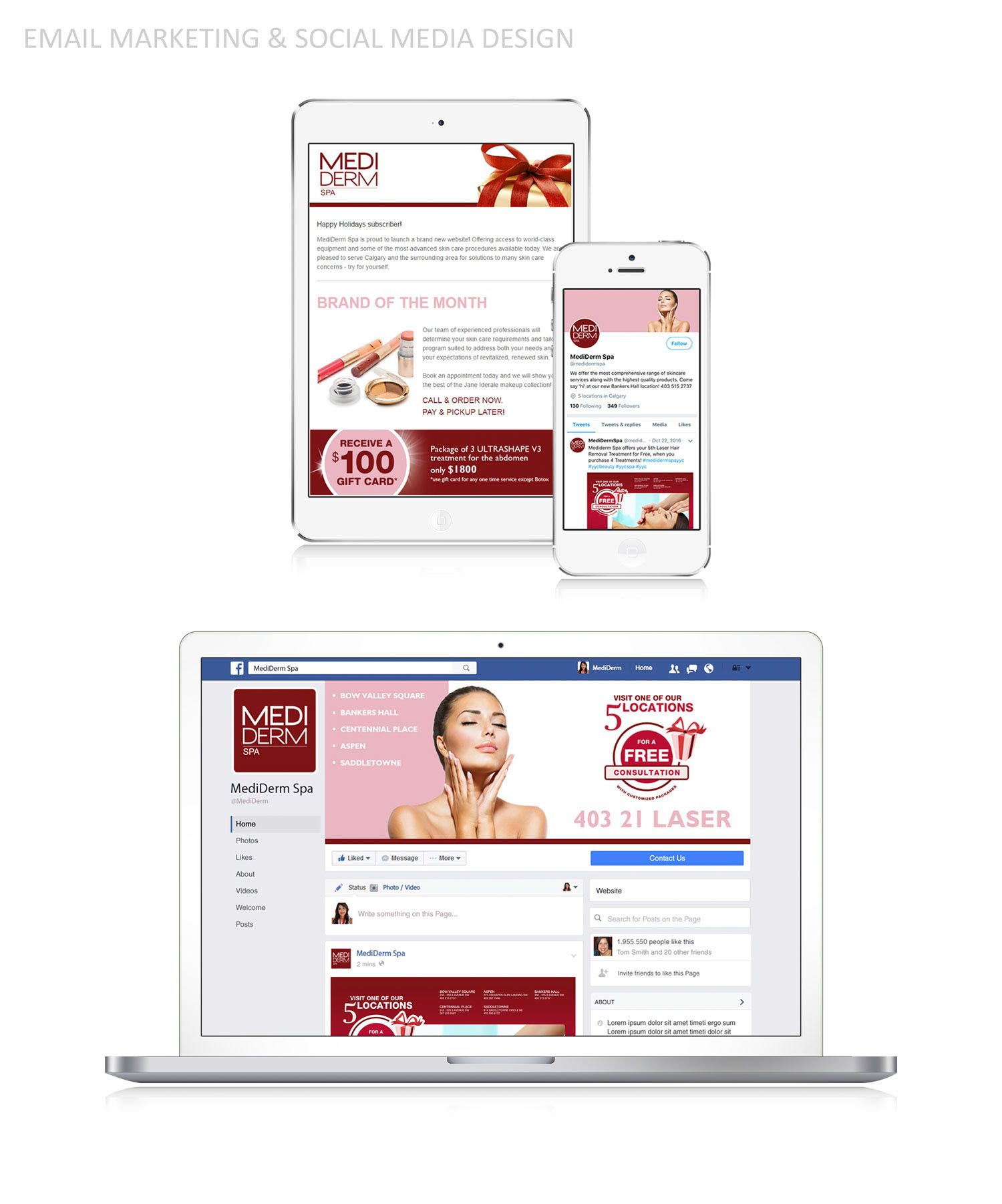 Email Marketing & Social Media Design