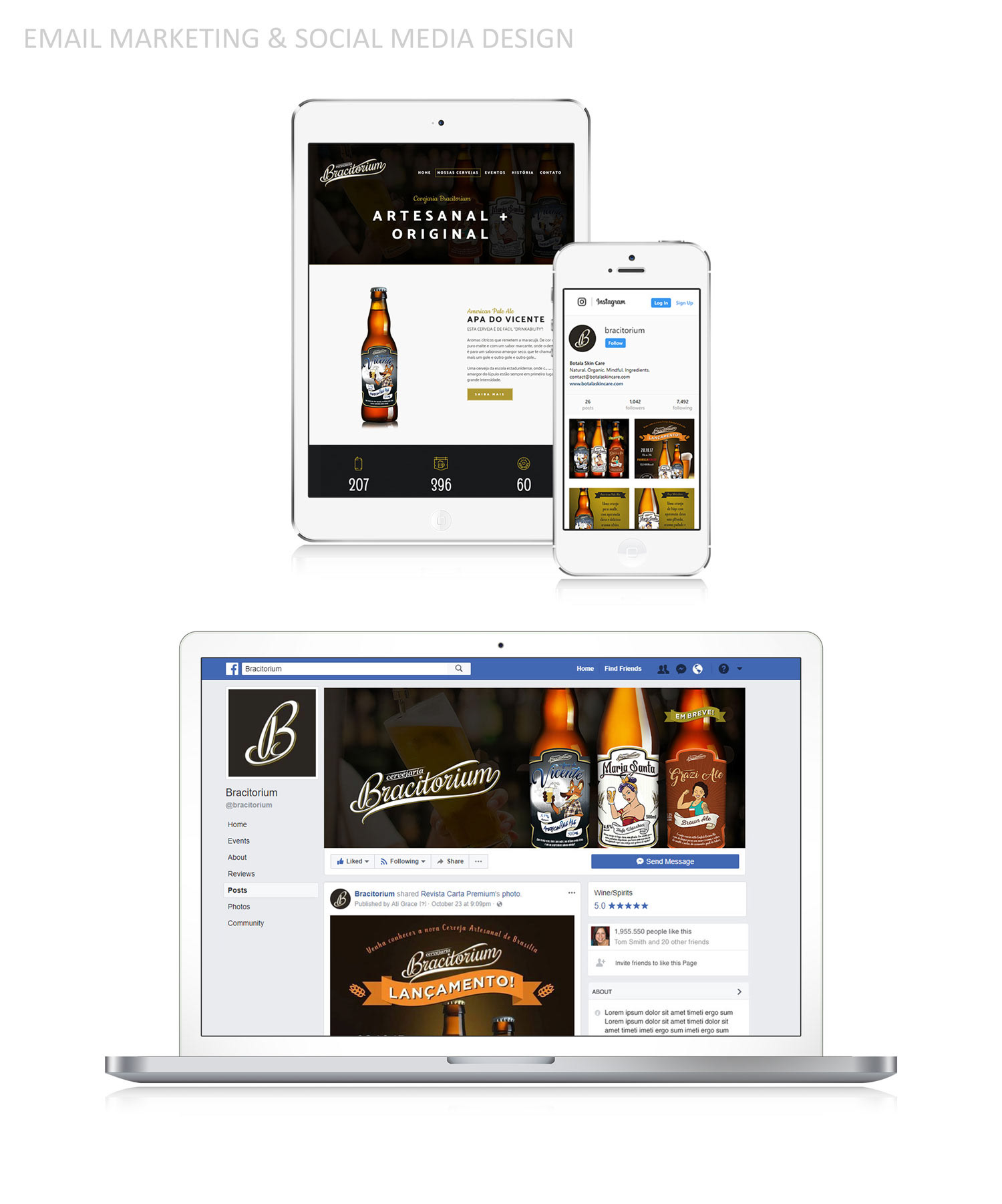 Email Marketing & Social Media Design