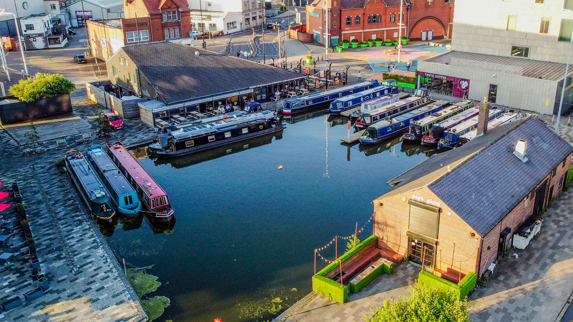 Walsall canal basin with BCN Explorer Cruise 2024