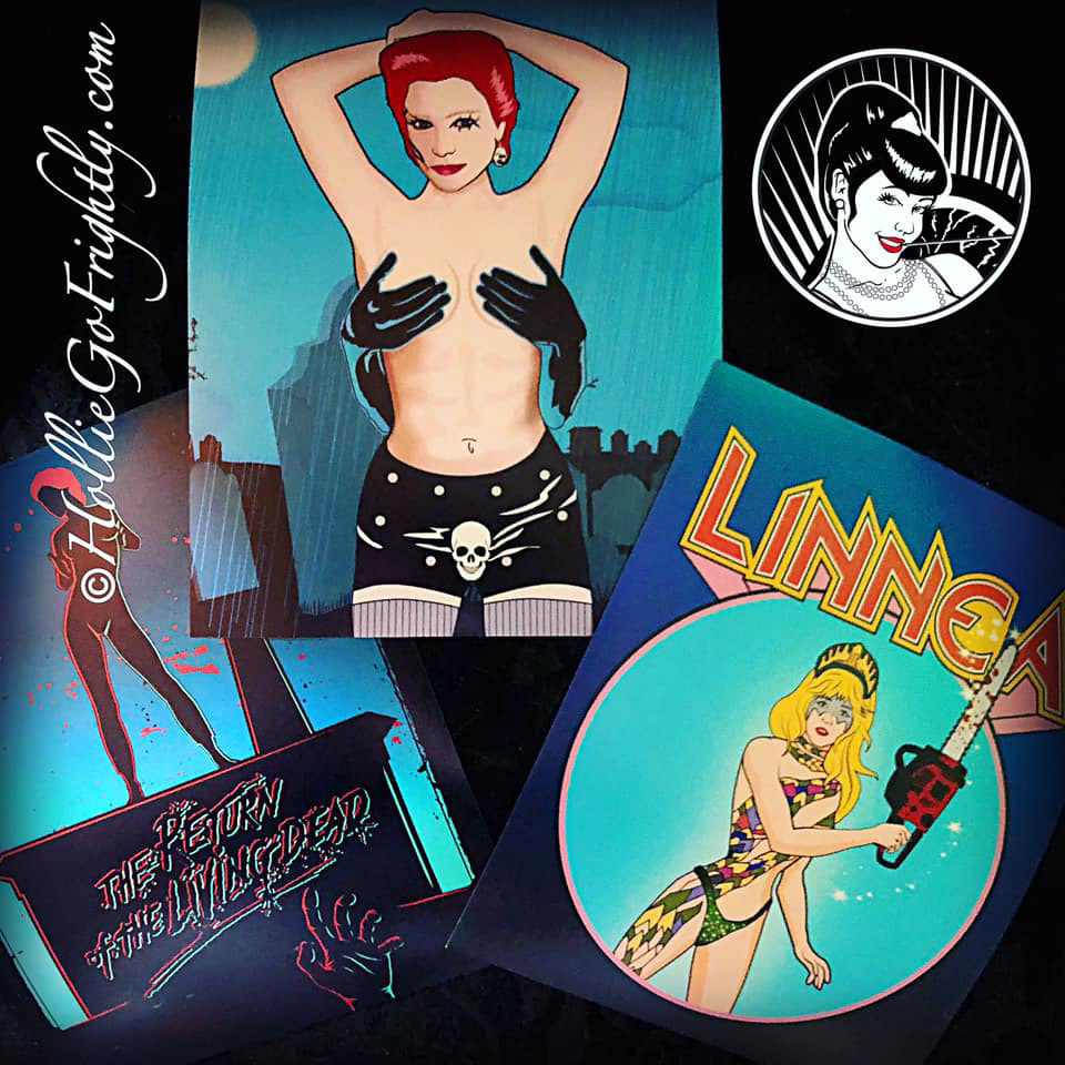 Illustrations I designed for Linnea to autograph
