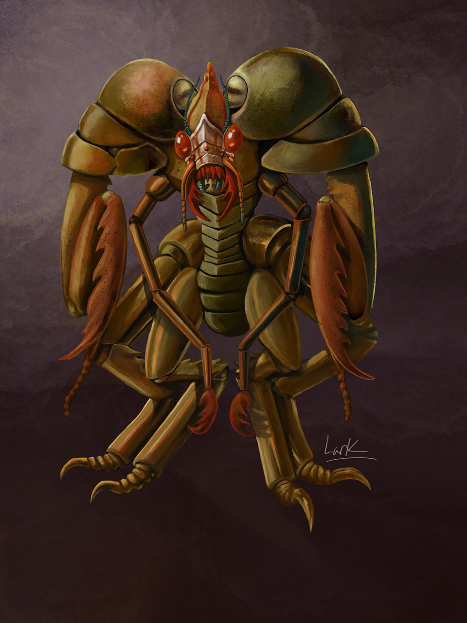 An armored insect soldier