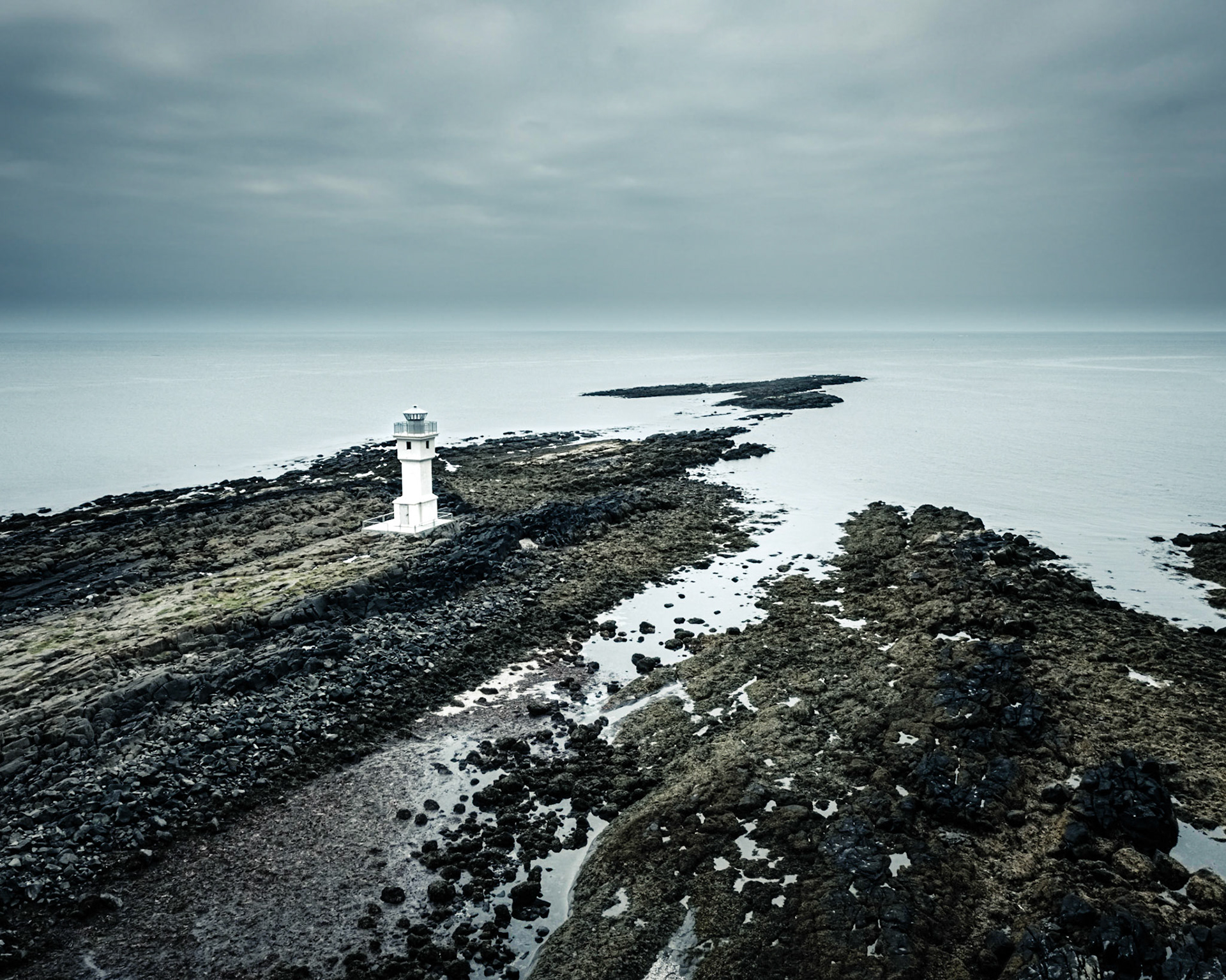 Leuchtturm Akanes in Island