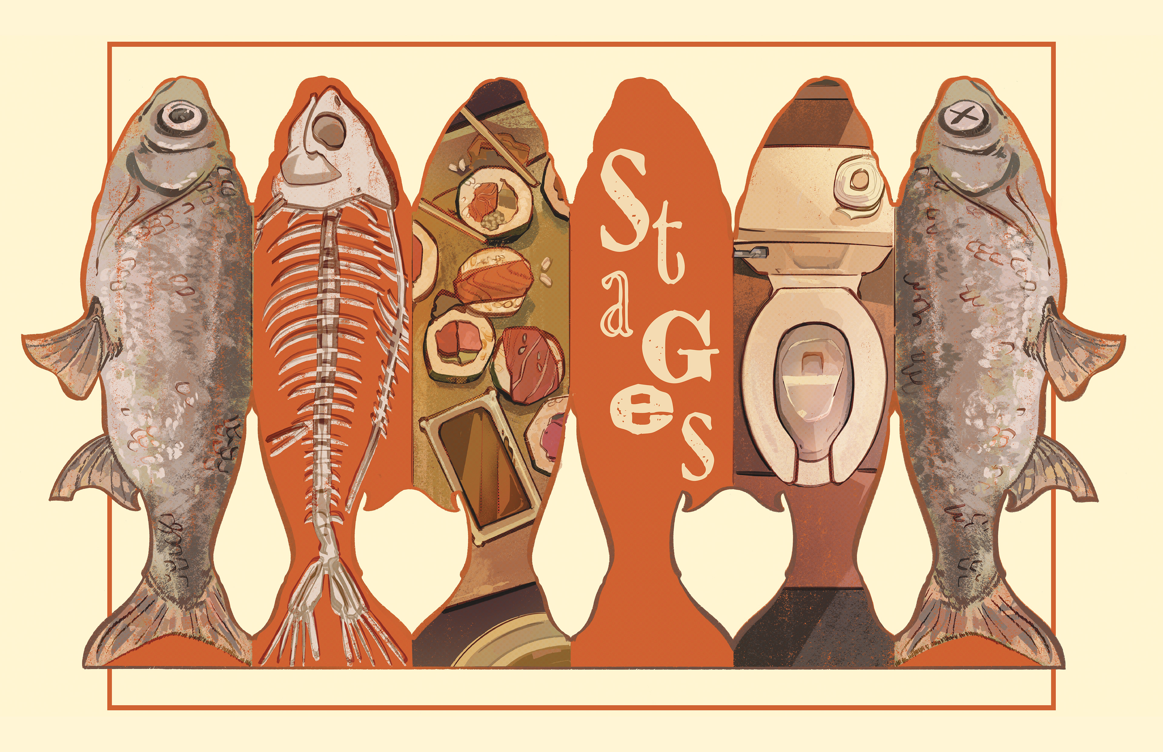 "Stages (Foldable Cutout)" ; 2024