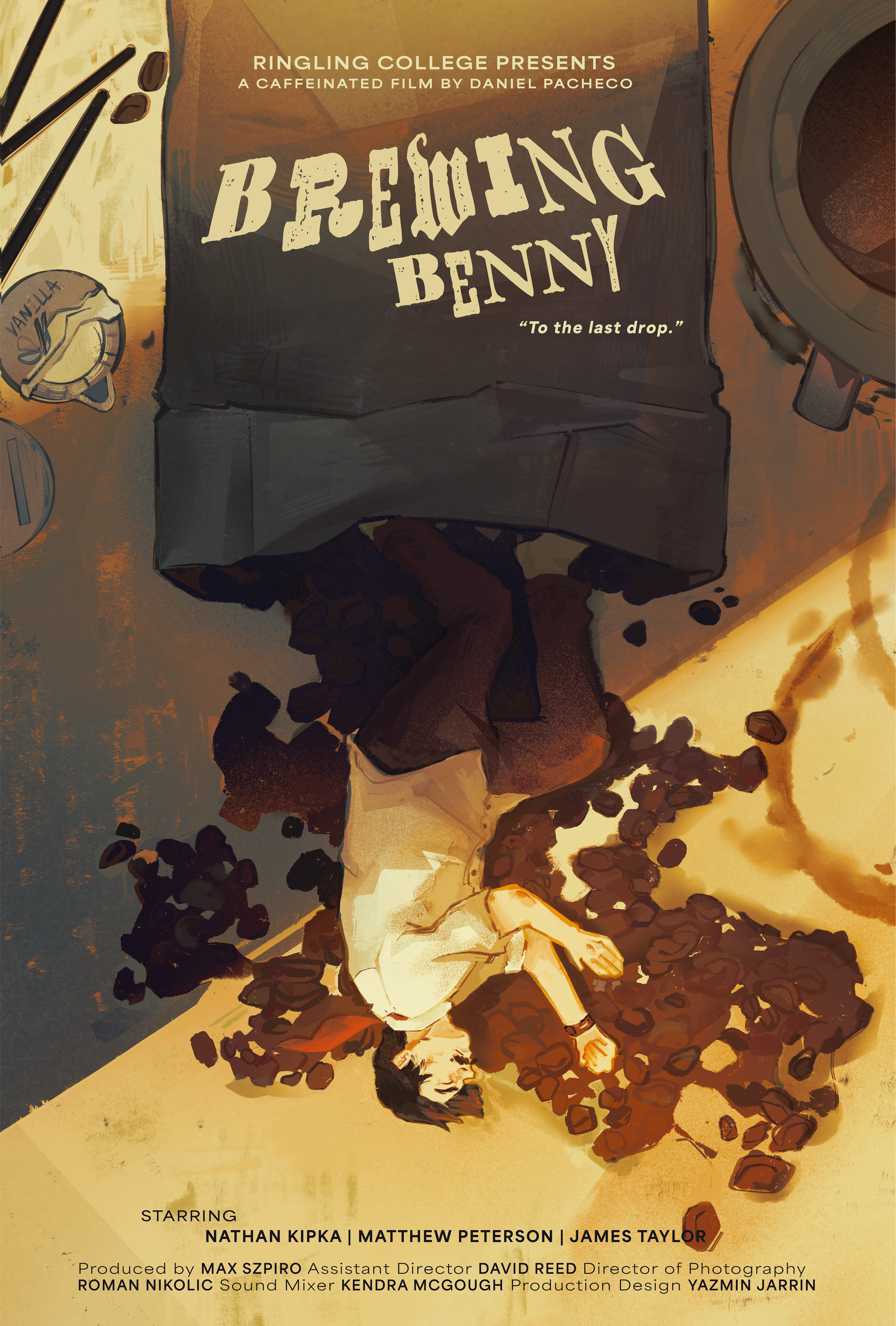 "Brewing Benny" (Commissioned Poster) ; 2024
