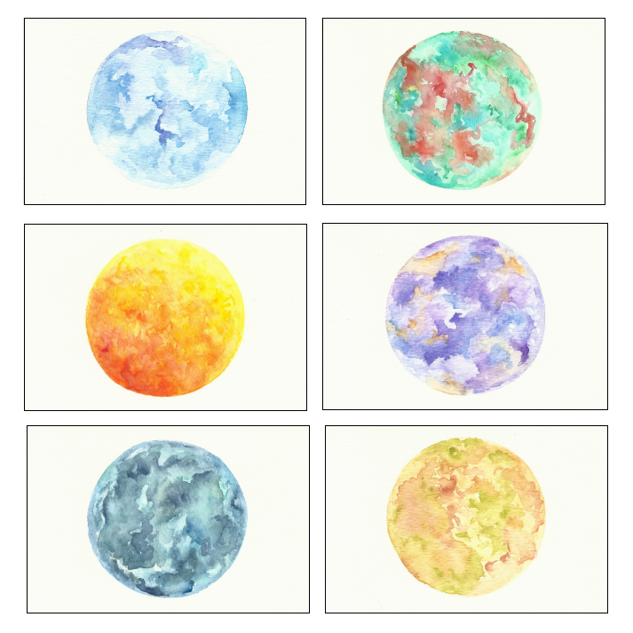 Watercolor Cards 2018 SOLD