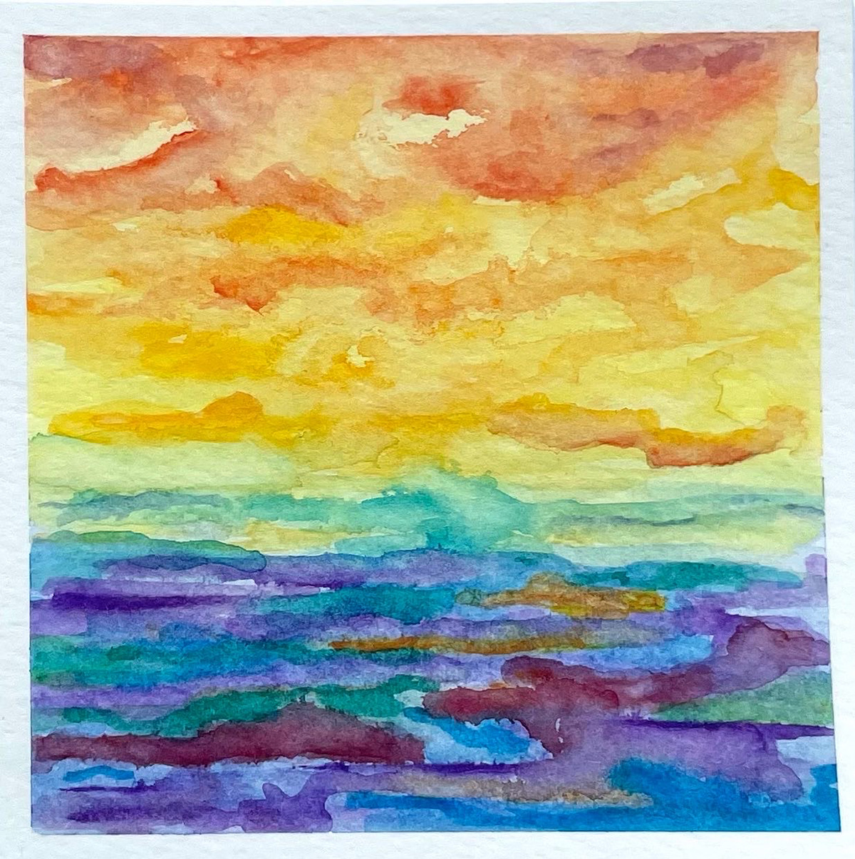 Watercolor Installation BSU Current- Bridgewater, MA