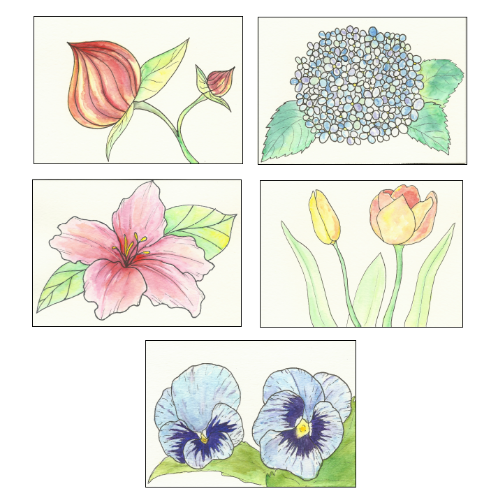 Watercolor Cards 2018 SOLD