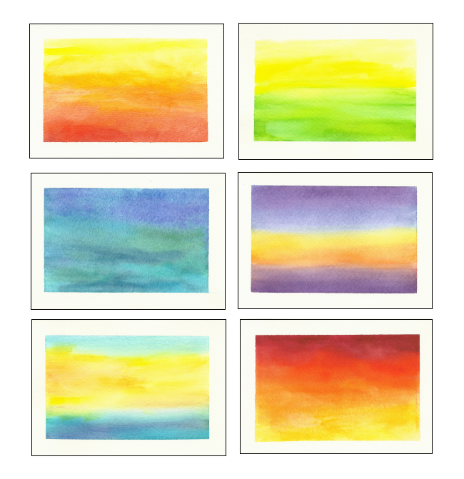 Watercolor Cards 2018 SOLD