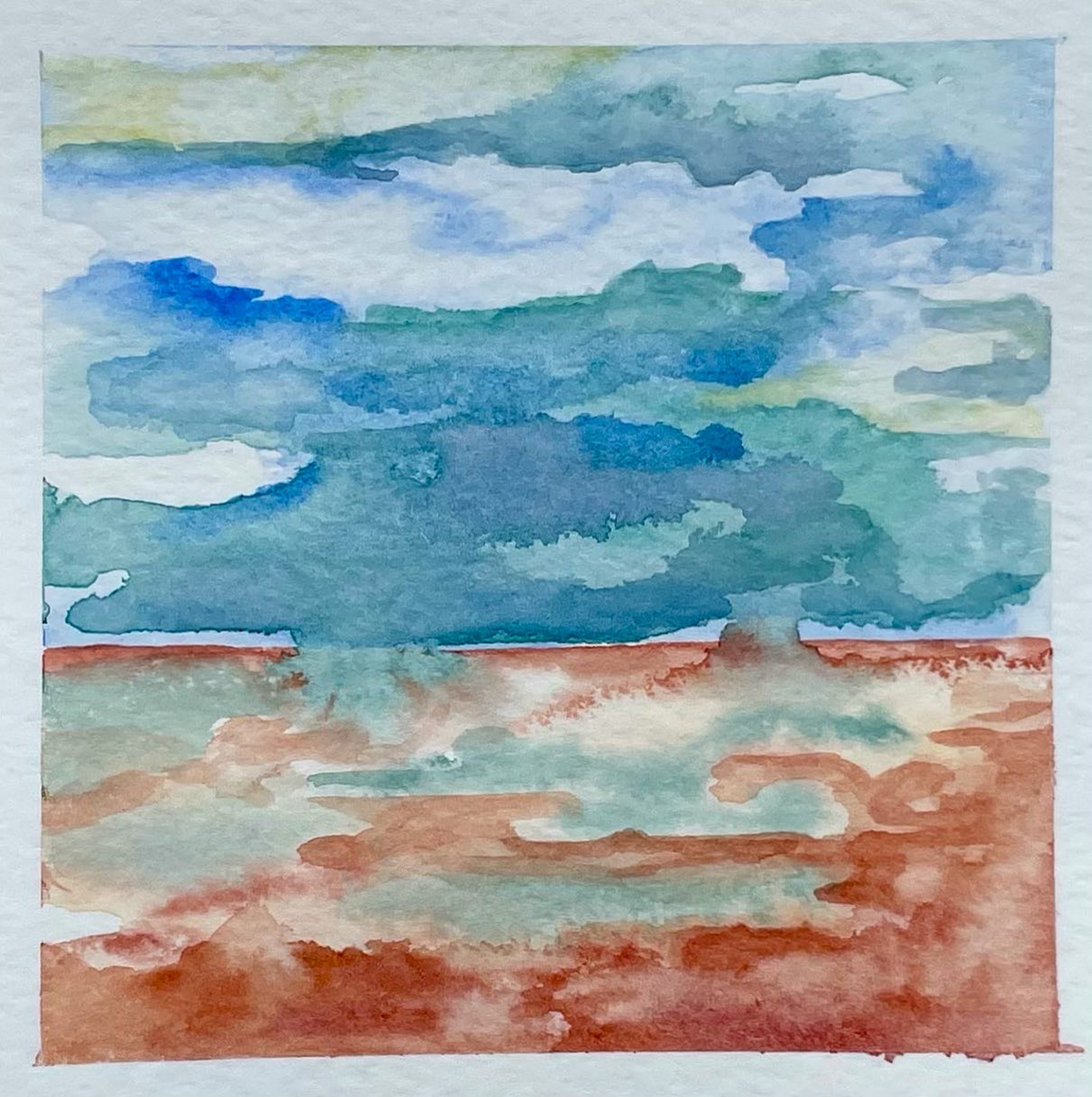 Watercolor Installation BSU Current- Bridgewater, MA