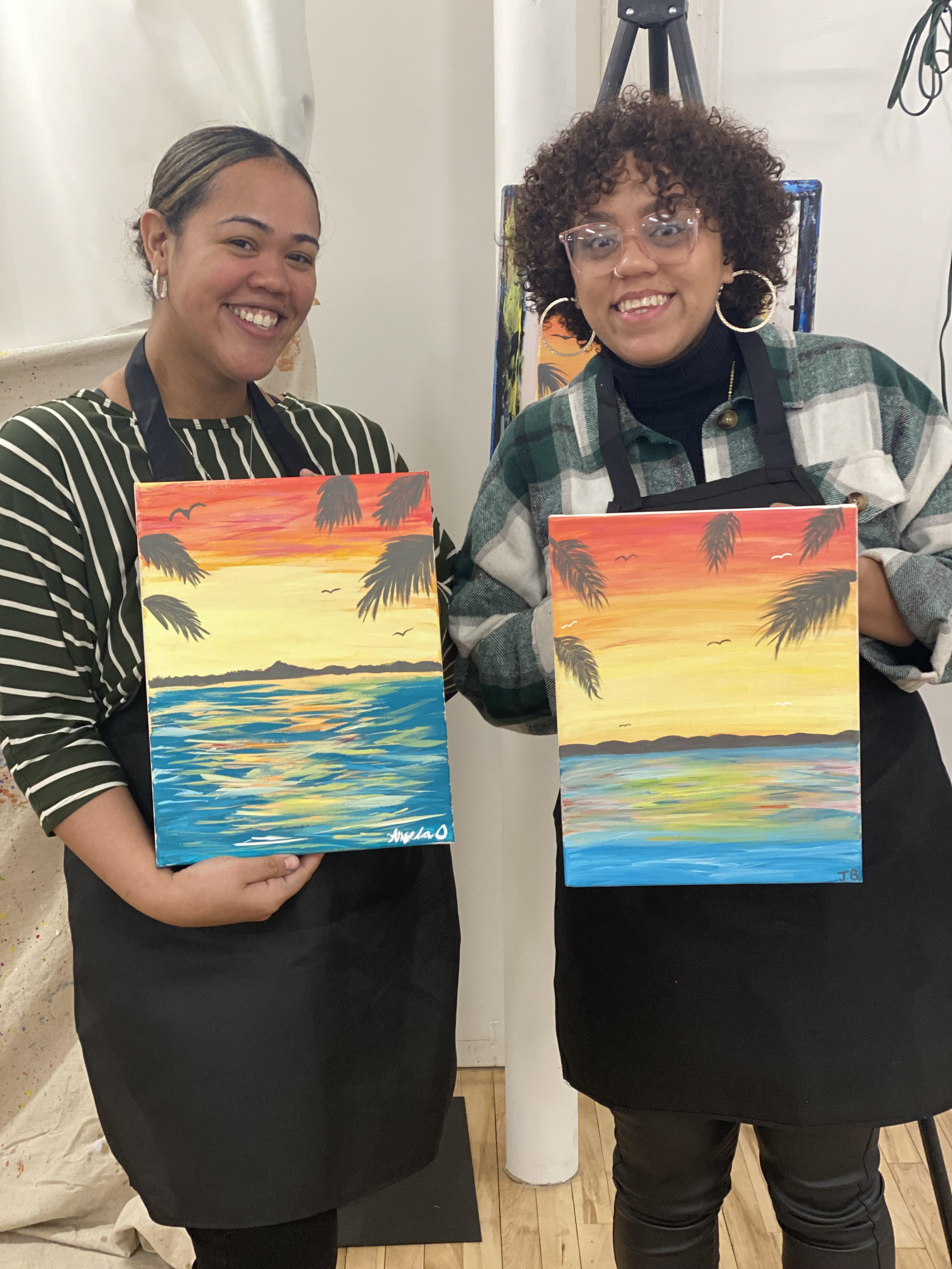 Fusion Academy Staff Paint Night 2022