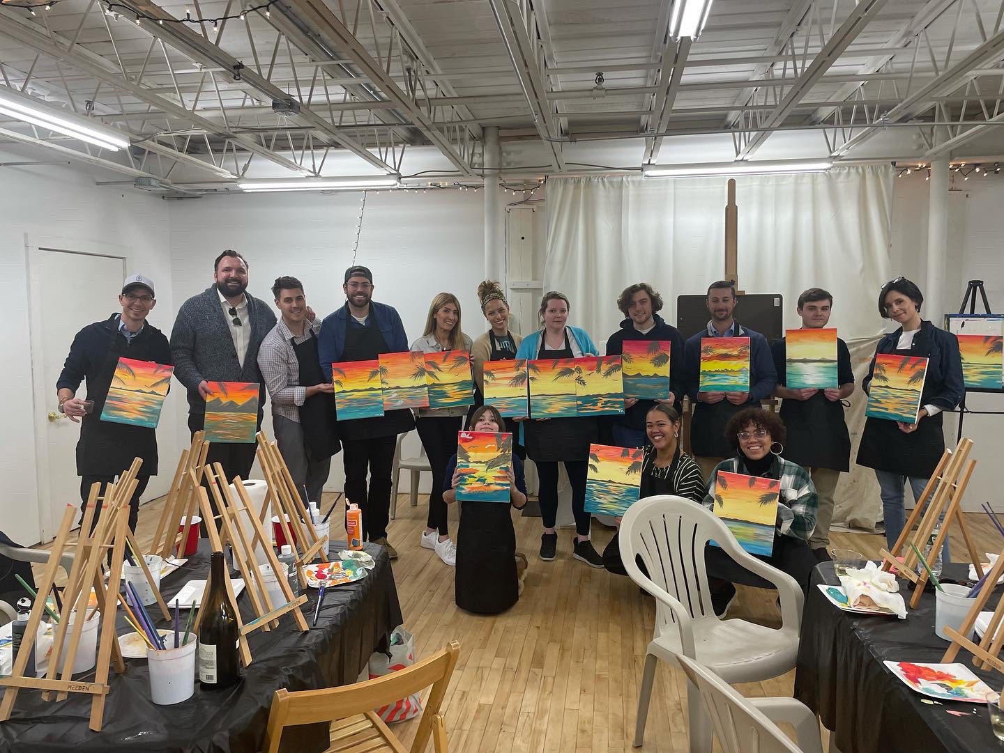 Fusion Academy Staff Paint Night 2022